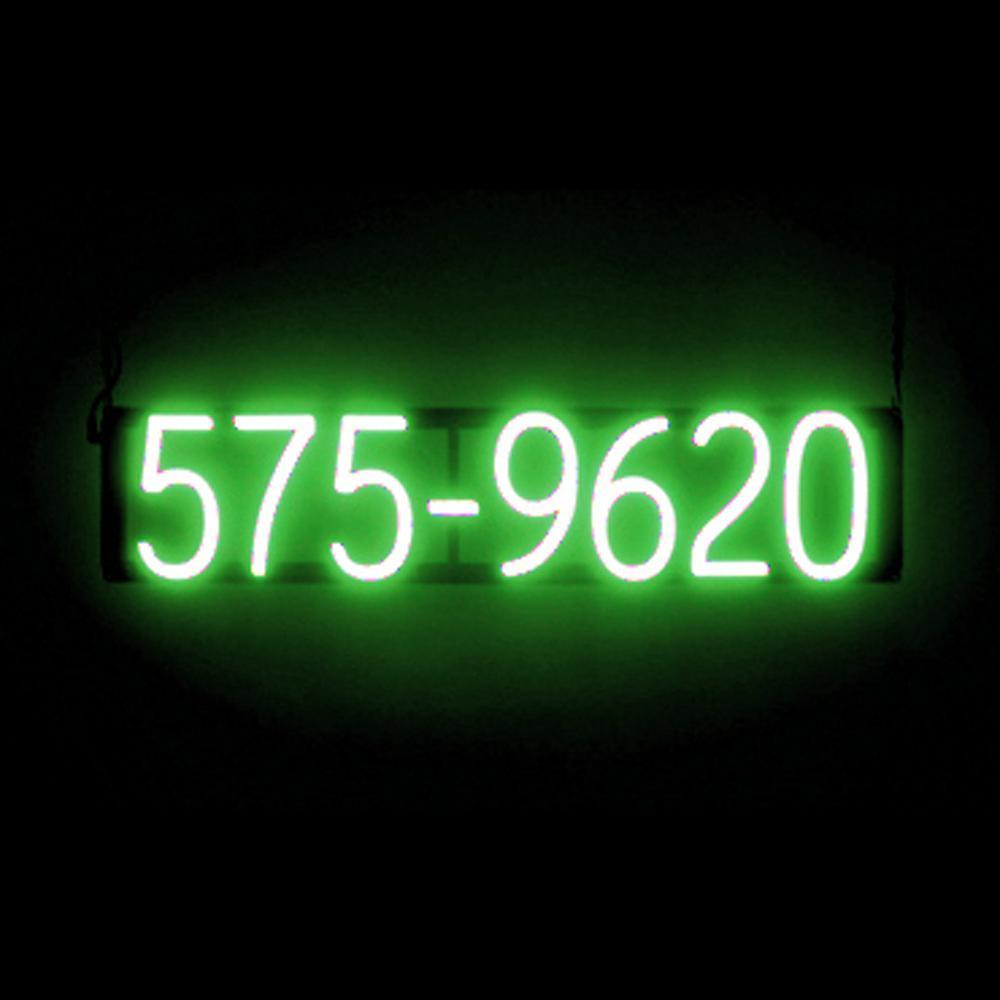 SpellBrite 7 DIGIT PHONE NUMBER Sign | Neon Sign Look, LED Light | 28.3" x 6.3" - Picture 11 of 11