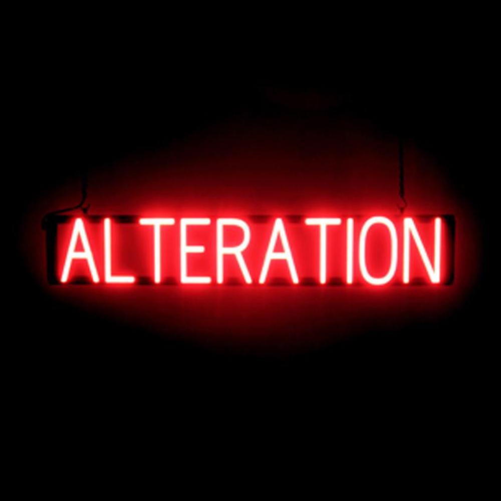 SpellBrite ALTERATION Sign | Neon Sign Look, LED Light | 36.0&Prime; x 6.3&Prime;