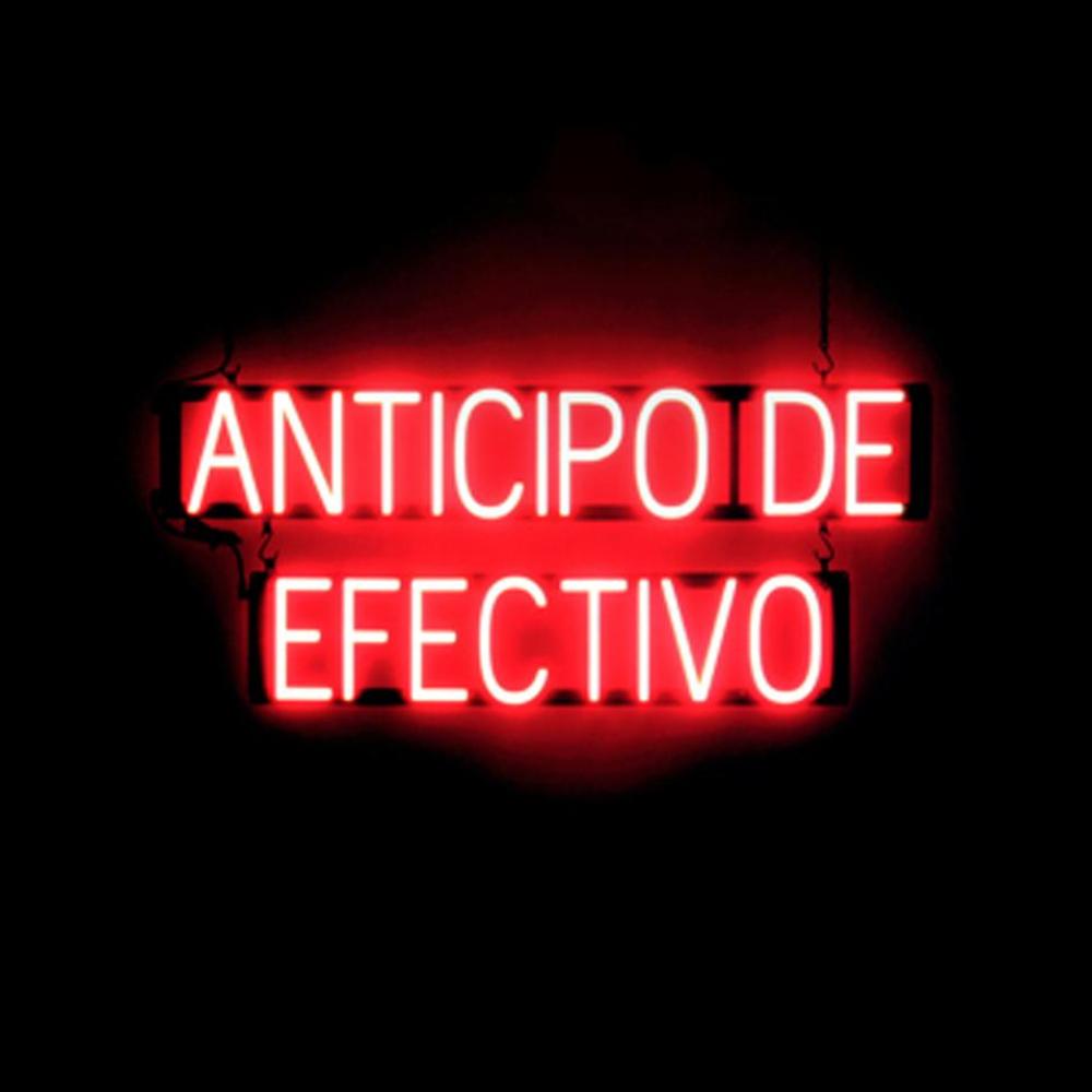 SpellBrite ANTICIPO DE EFECTIVO Sign | Neon Look, LED Light | 36.0″ x 15.0″
