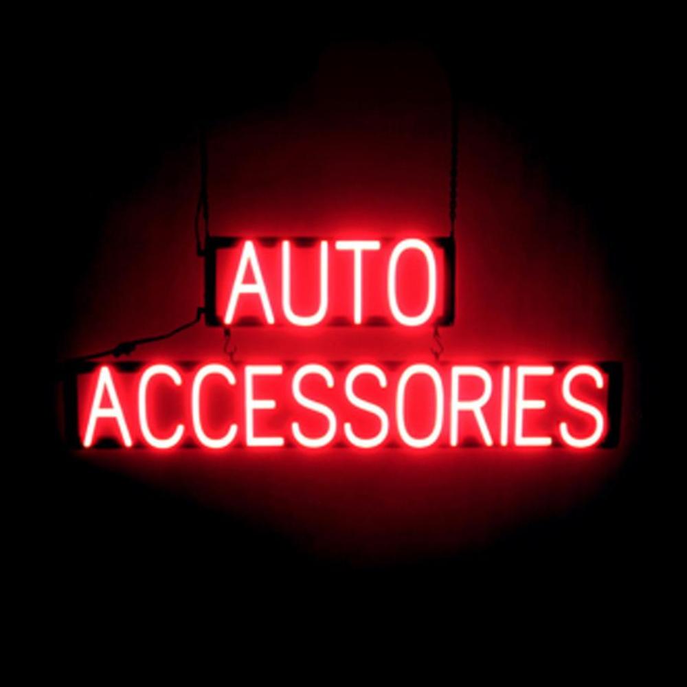 SpellBrite AUTO ACCESSORIES Sign | Neon Sign Look, LED Light | 40.0" x 15.0" - Picture 8 of 11