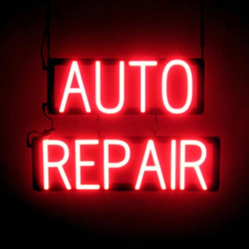 SpellBrite AUTO REPAIR Sign | Neon Sign Look, LED Light | 21.2&Prime; x 15.0&Prime;