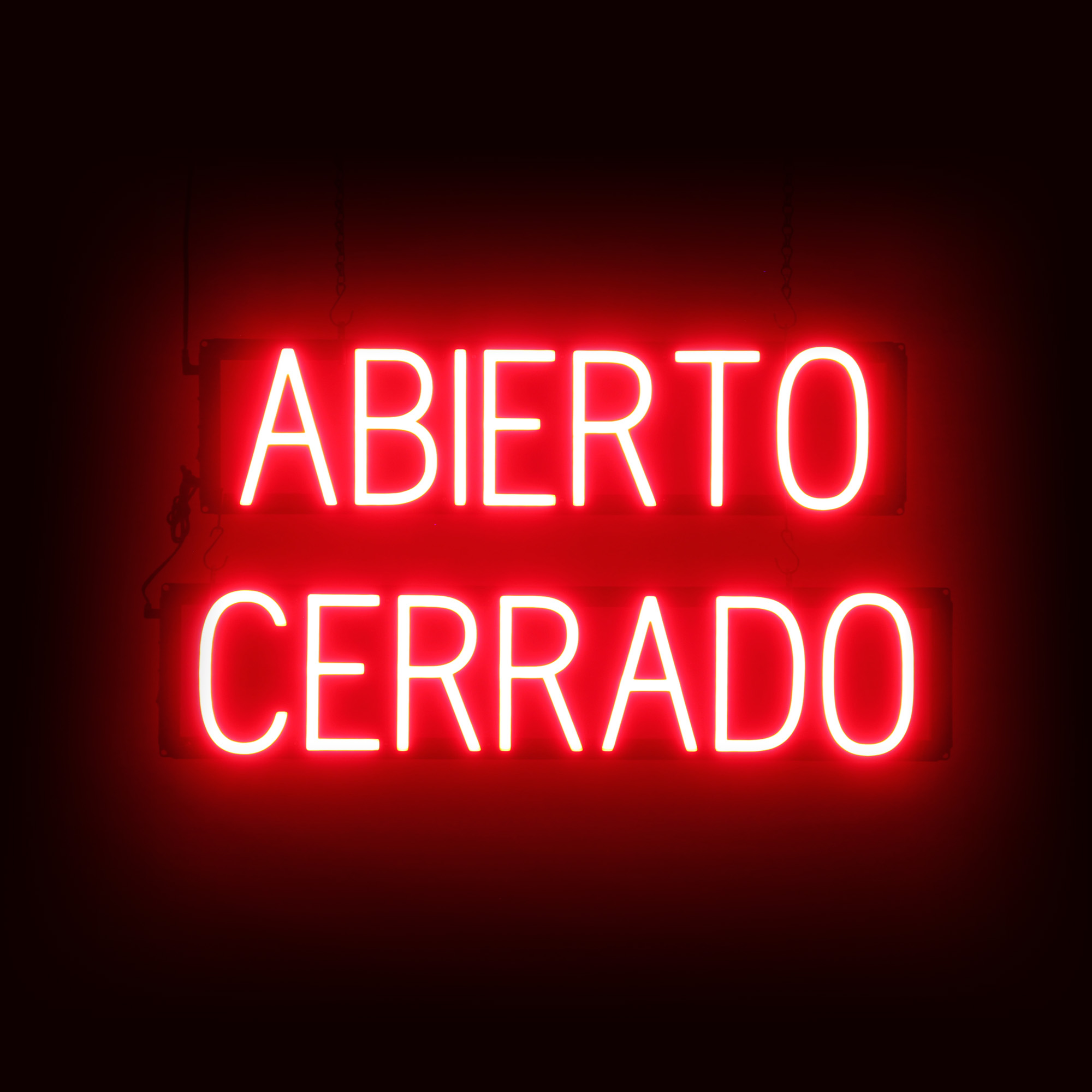 SpellBrite ABIERTO CERRADO Sign | Neon Sign Look, LED Light | 28.3″ x 15.0″