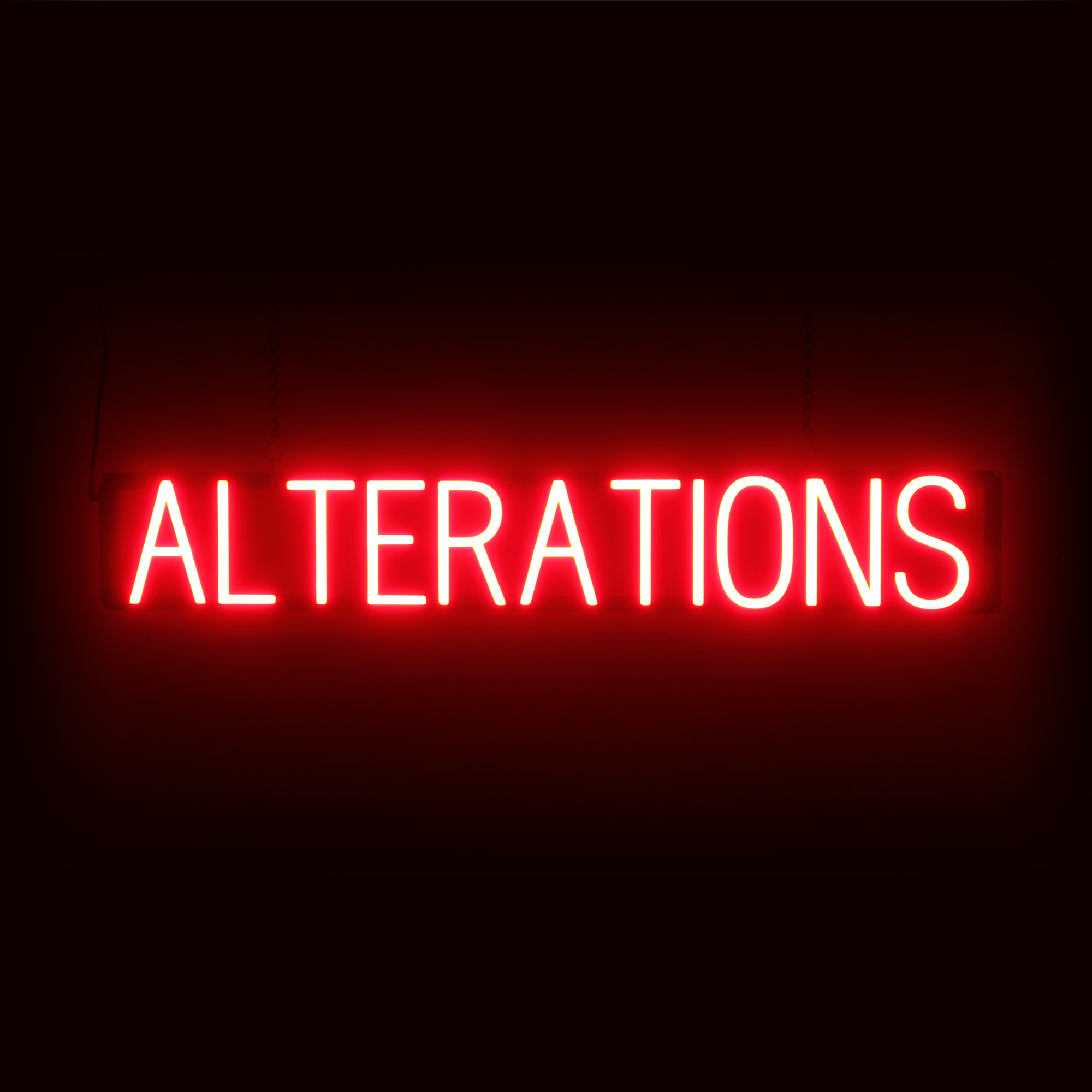SpellBrite ALTERATIONS Sign | Neon Sign Look, LED Light | 40.1&Prime; x 6.3&Prime;
