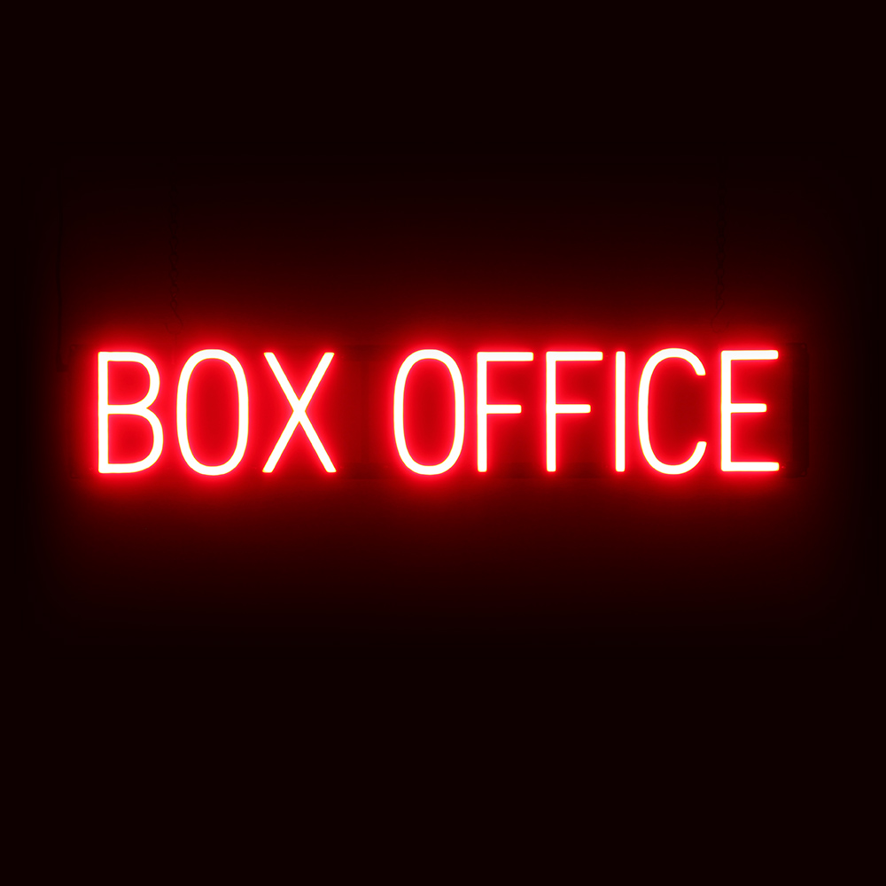 SpellBrite BOX OFFICE Sign | Neon Box Office Sign Look, LED Light | 34.1&Prime; x 6.3&Prime;