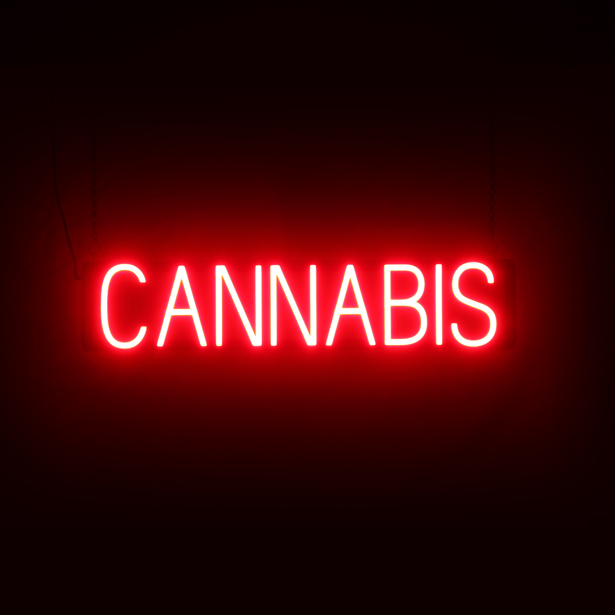SpellBrite CANNABIS Sign | Neon Cannabis Sign Look, LED Light | 30.0″ x 6.3″