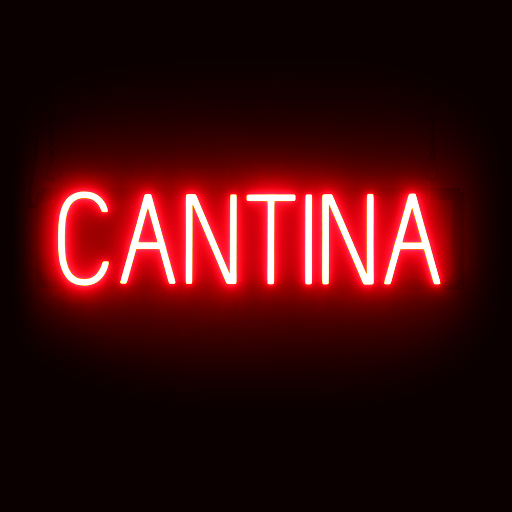 SpellBrite CANTINA Sign | Neon Cantina Sign Look, LED Light | 26.4″ x 6.3″
