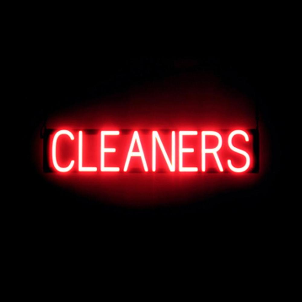 SpellBrite CLEANERS Sign | Neon Cleaners Sign Look, LED Light | 30.8&Prime; x 6.3&Prime;