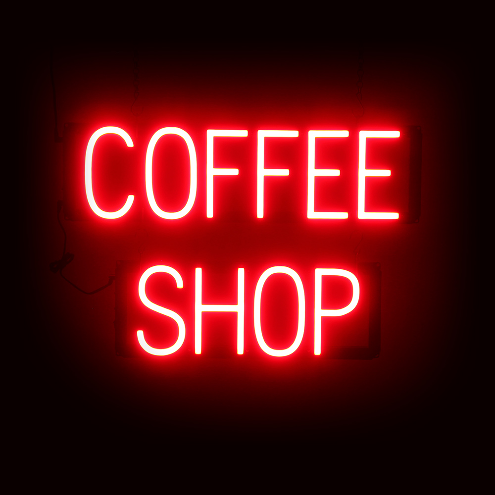 SpellBrite COFFEE SHOP Sign | Neon Sign Look, LED Light | 22.7″ x 15.0″