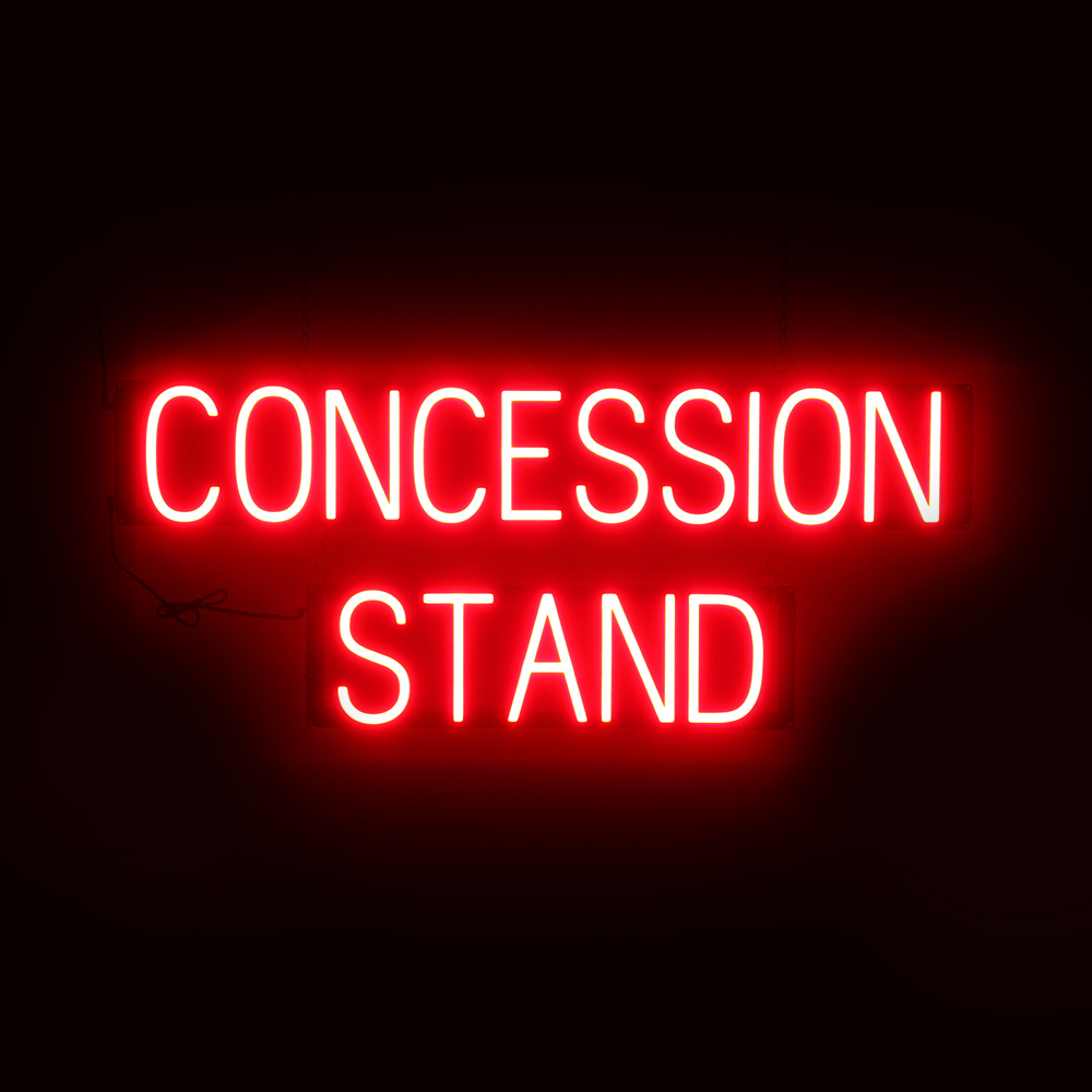 SpellBrite CONCESSION STAND Sign | Neon Sign Look, LED Light | 36.8&Prime; x 15.0&Prime;