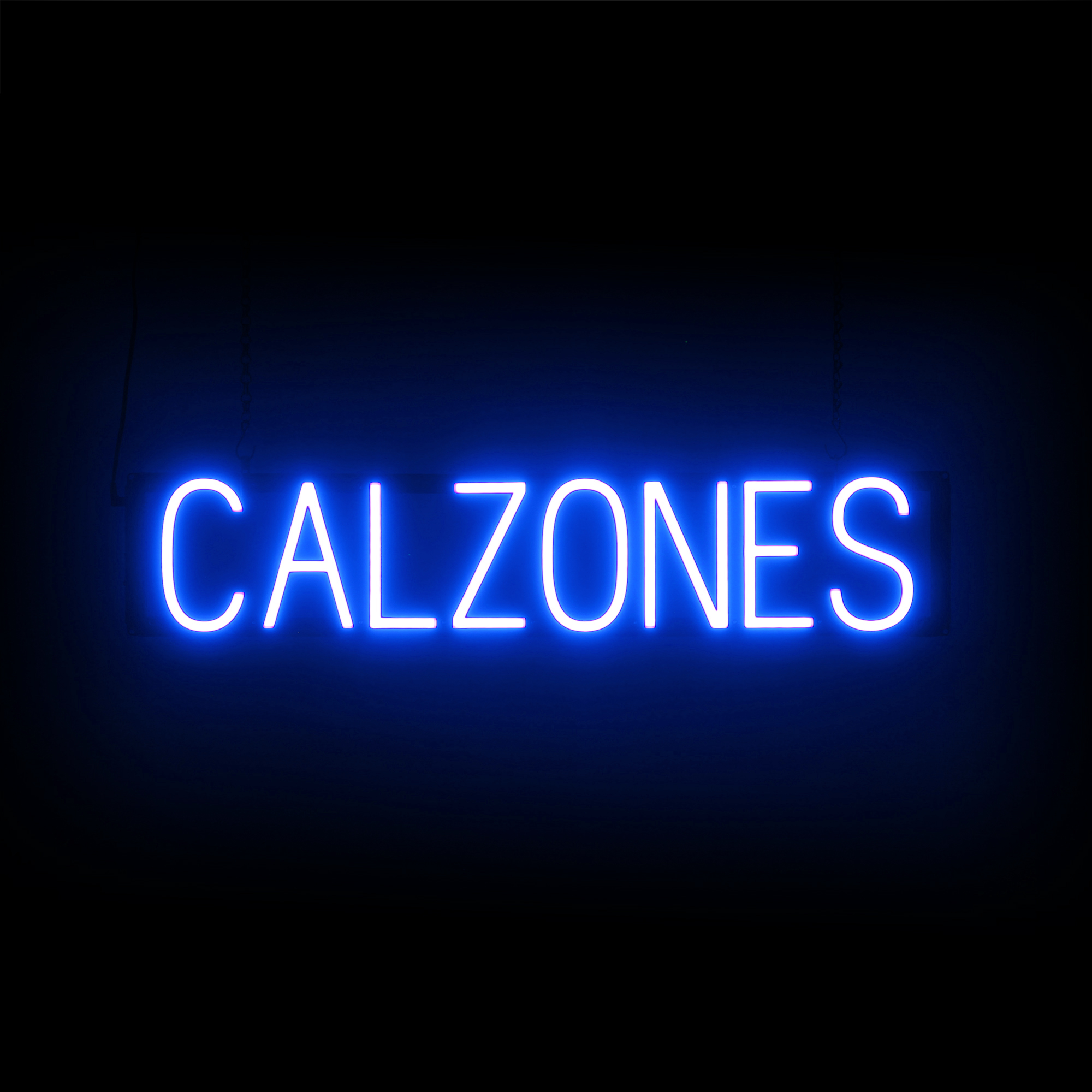 Insegna SpellBrite CALZONES | Insegna Neon Calzones Look, Luce LED | 31,2" x 6,3" - Foto 10 di 11