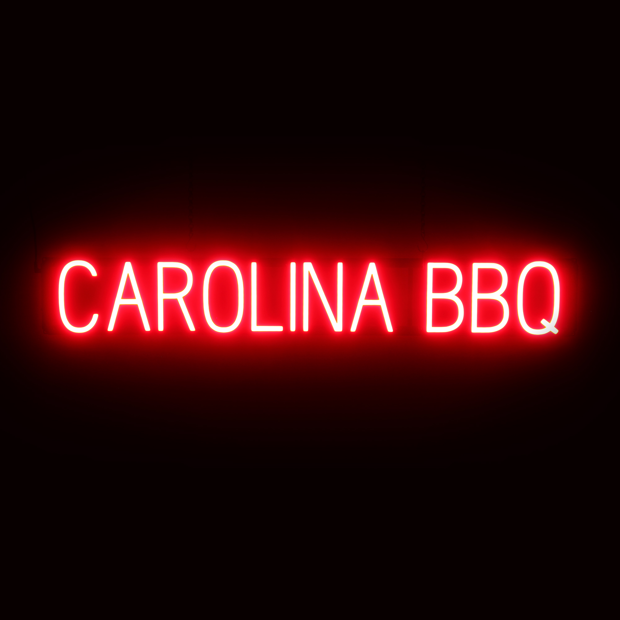 SpellBrite CAROLINA BBQ Sign | Neon Sign Look, LED Light | 42.7″ x 6.3″