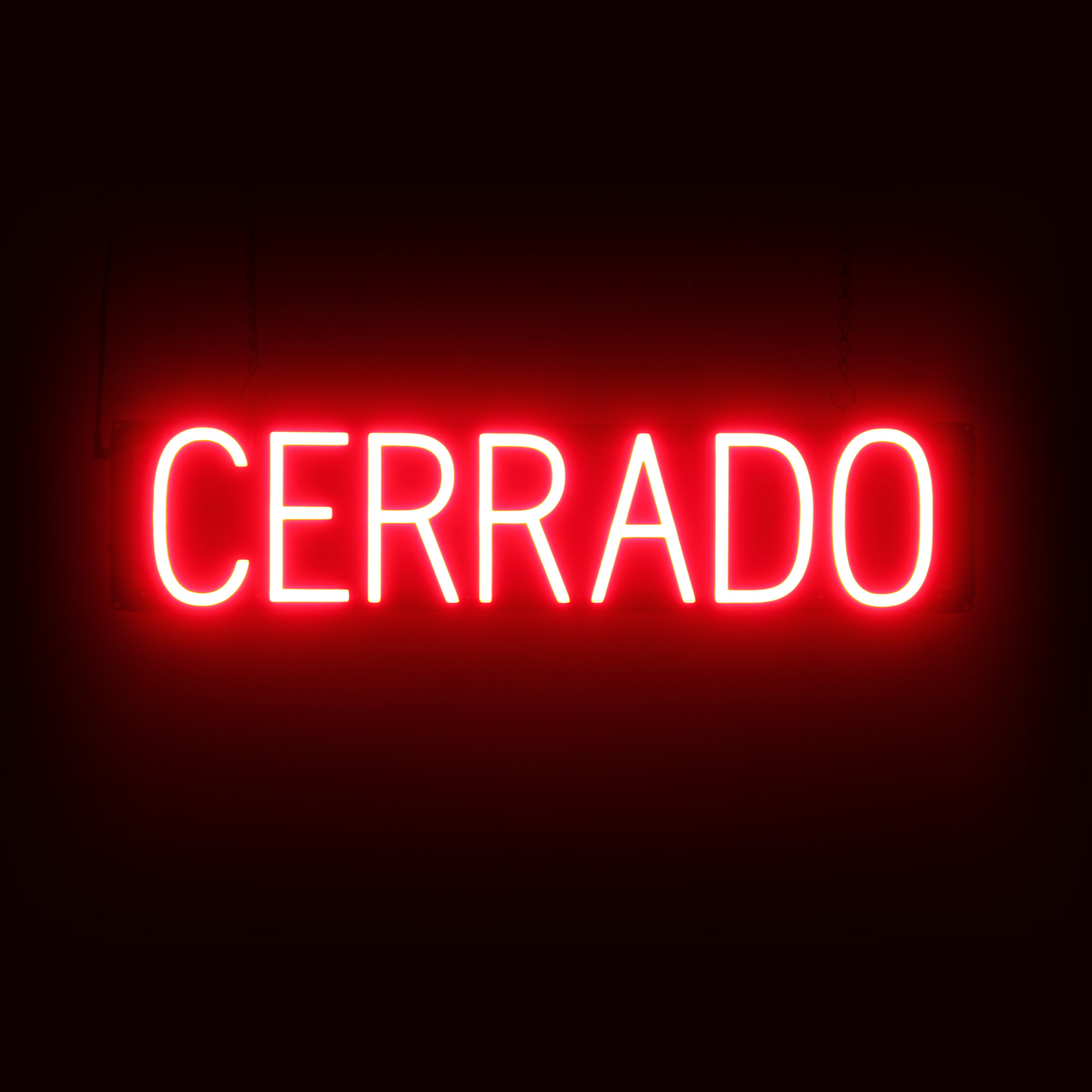 SpellBrite CERRADO Sign | Neon Cerrado Sign Look, LED Light | 28.3″ x 6.3″