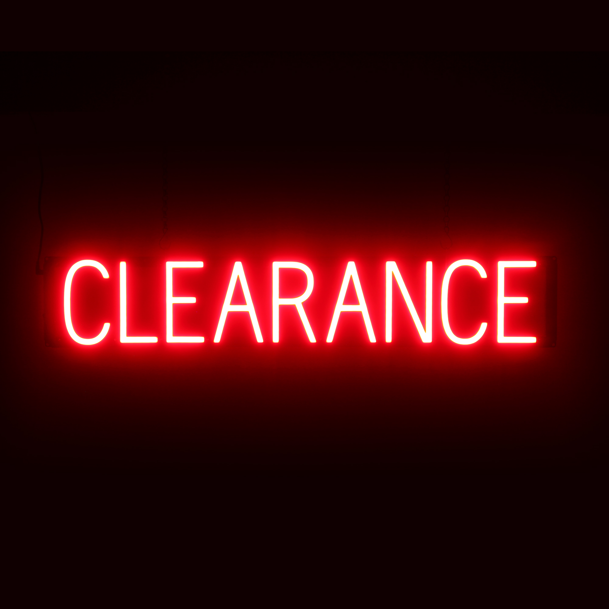 SpellBrite CLEARANCE Sign | Neon Clearance Sign Look, LED Light | 35.0&Prime; x 6.3&Prime;