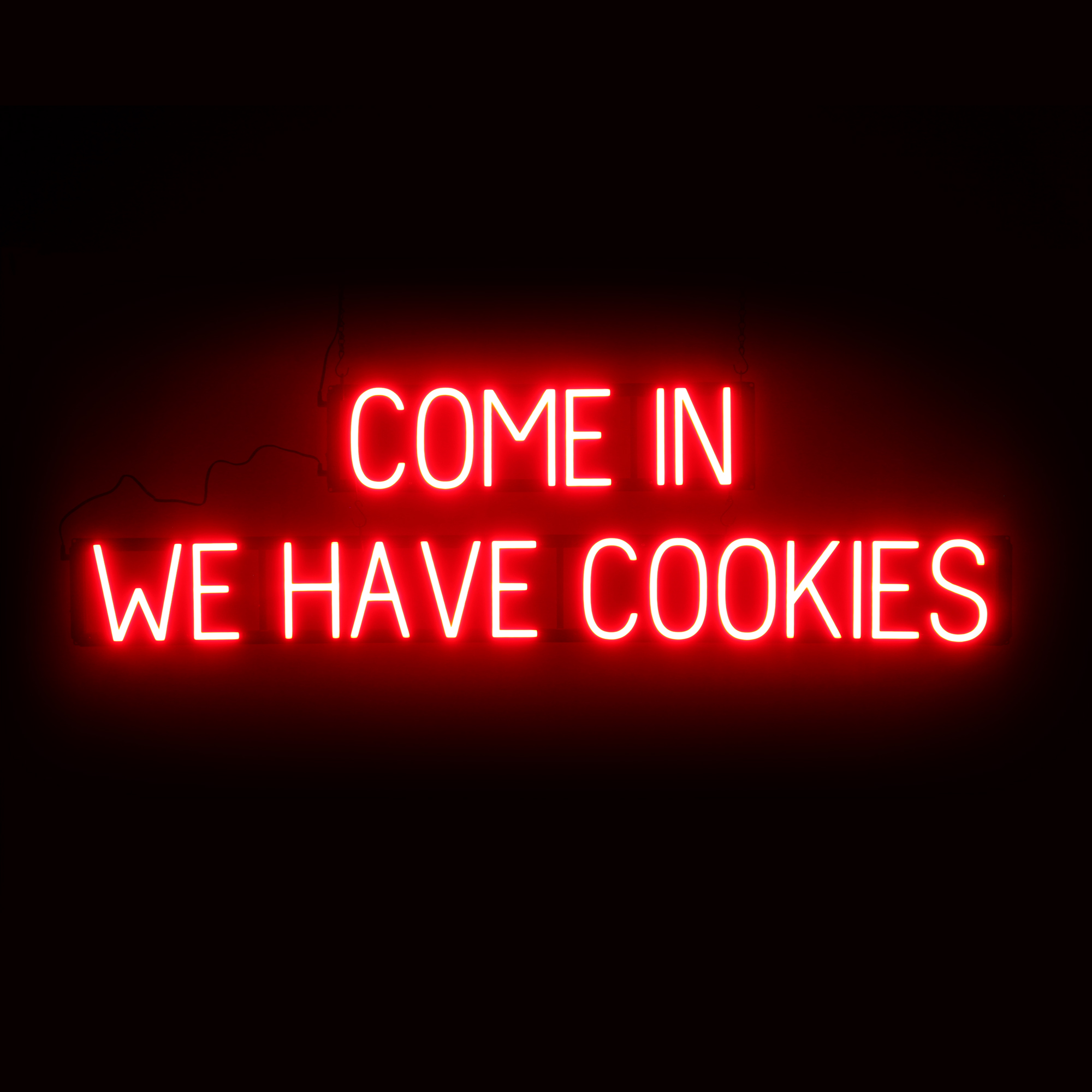 SpellBrite COME IN WE HAVE COOKIES Sign | Neon Look, LED Light | 53.6″ x 15.0″