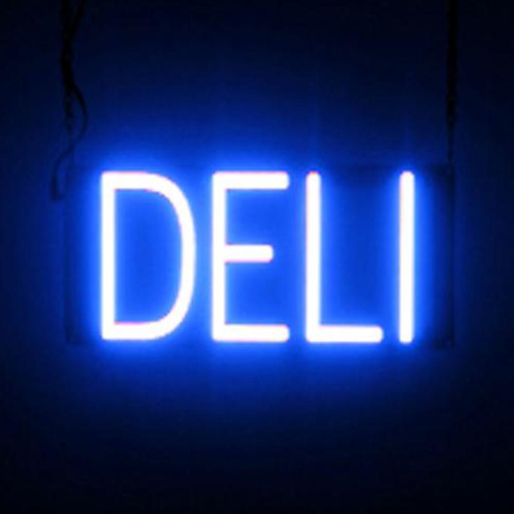 SpellBrite DELI Sign | Neon Deli Sign Look, LED Light | 13.4" x 6.3" - Picture 10 of 11