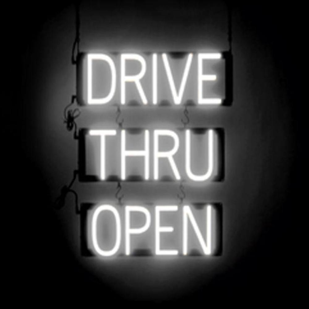 SSGN0724901 SpellBrite UltraBright Drive Thru Open NeonLED Sign