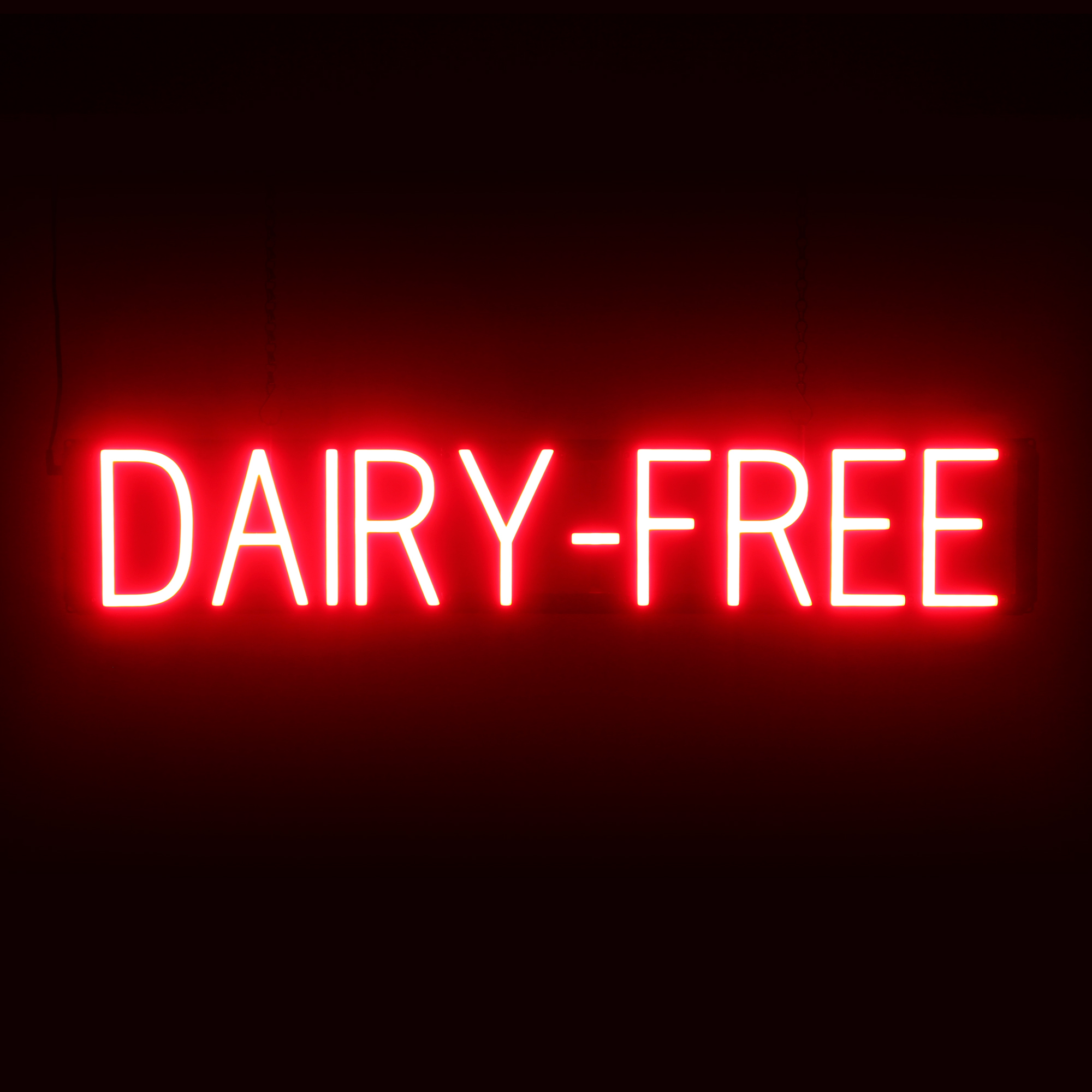 SpellBrite DAIRY-FREE Sign | Neon Dairy-Free Sign Look, LED Light | 34.3″ x 6.3″