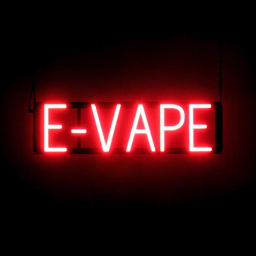 SpellBrite E-VAPE Sign | Neon E-Vape Sign Look, LED Light | 22.6″ x 6.3″