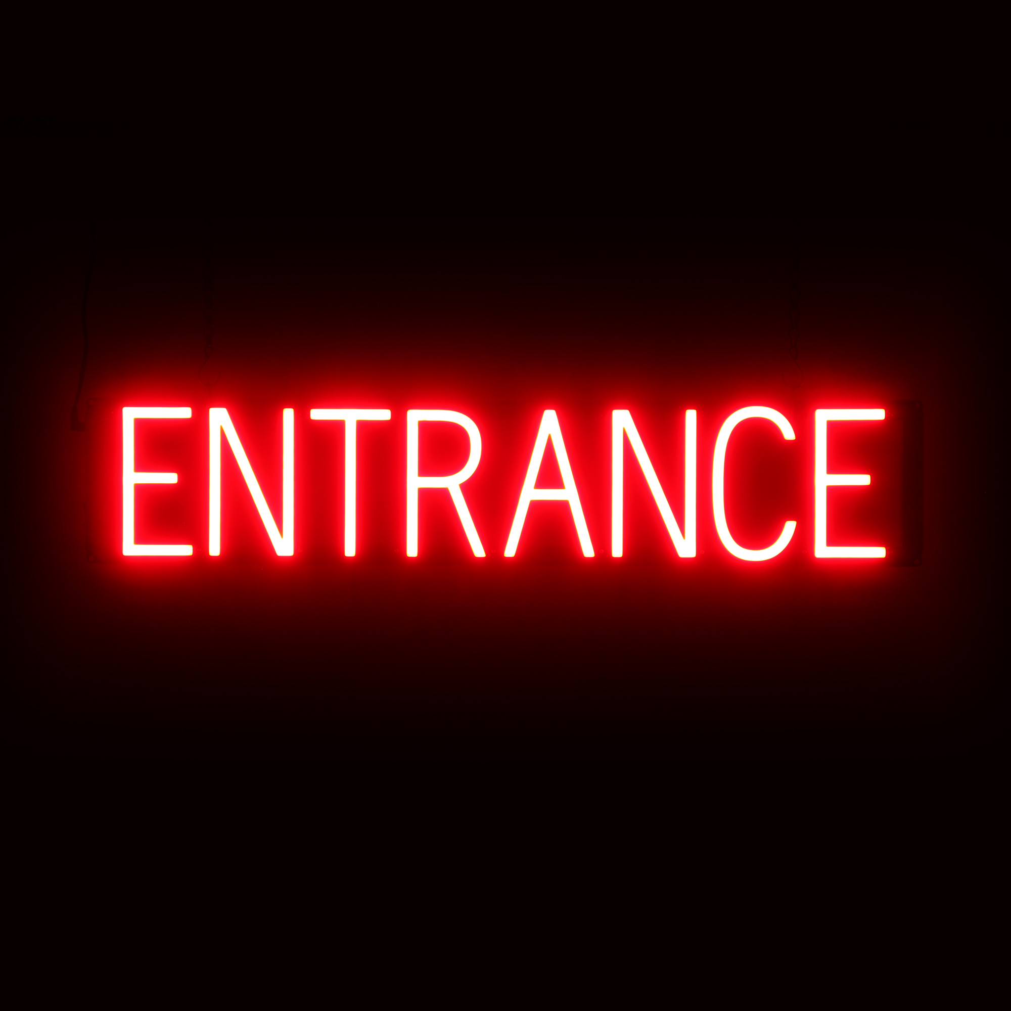 SpellBrite ENTRANCE Sign | Neon Entrance Sign Look, LED Light | 31.3&Prime; x 6.3&Prime;
