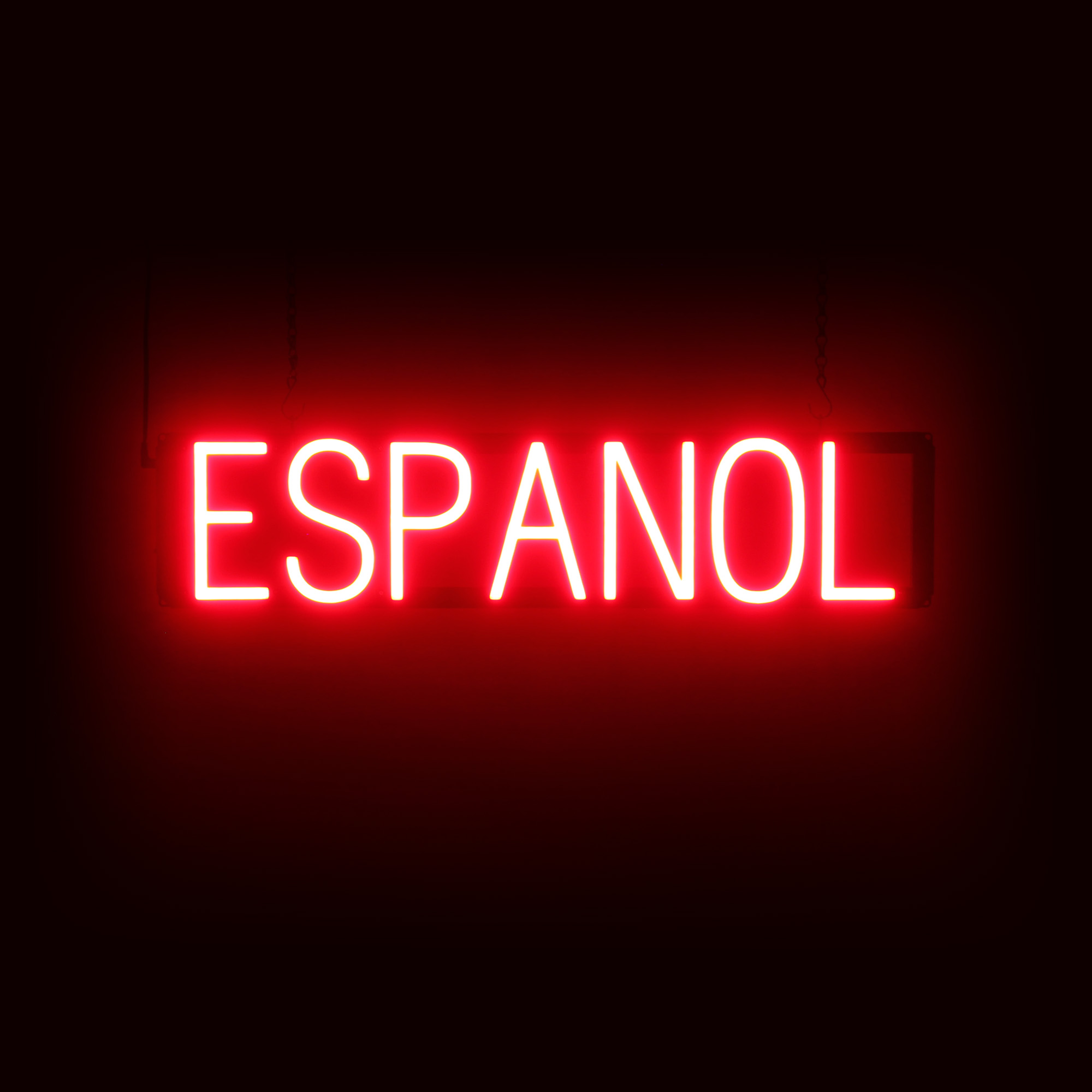 SpellBrite ESPANOL Sign | Neon Espanol Sign Look, LED Light | 27.5″ x 6.3″