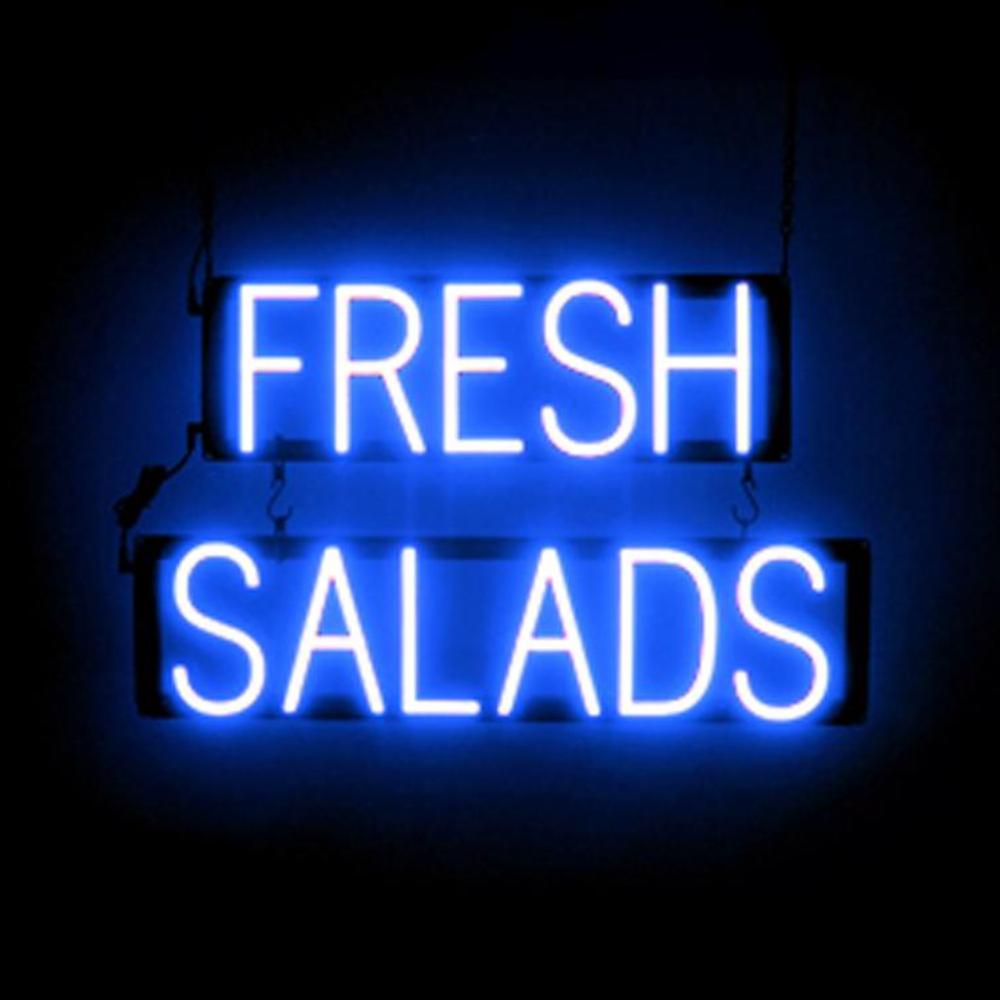 Letrero SpellBrite ENSALADAS FRESCAS | Aspecto de letrero de neón, luz LED | 24,7" X 15,0" - Imagen 10 de 11