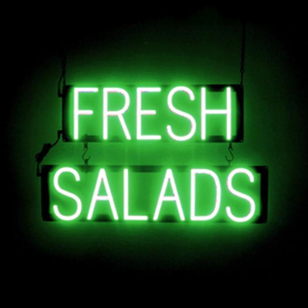 Letrero SpellBrite ENSALADAS FRESCAS | Aspecto de letrero de neón, luz LED | 24,7" X 15,0" - Imagen 11 de 11