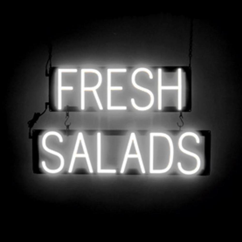 Letrero SpellBrite ENSALADAS FRESCAS | Aspecto de letrero de neón, luz LED | 24,7" X 15,0" - Imagen 9 de 11