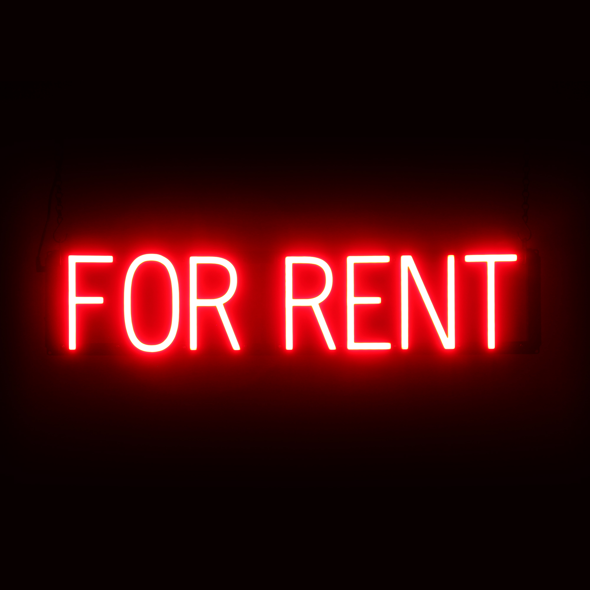 SpellBrite FOR RENT Sign | Neon For Rent Sign Look, LED Light | 29.2″ x 6.3″
