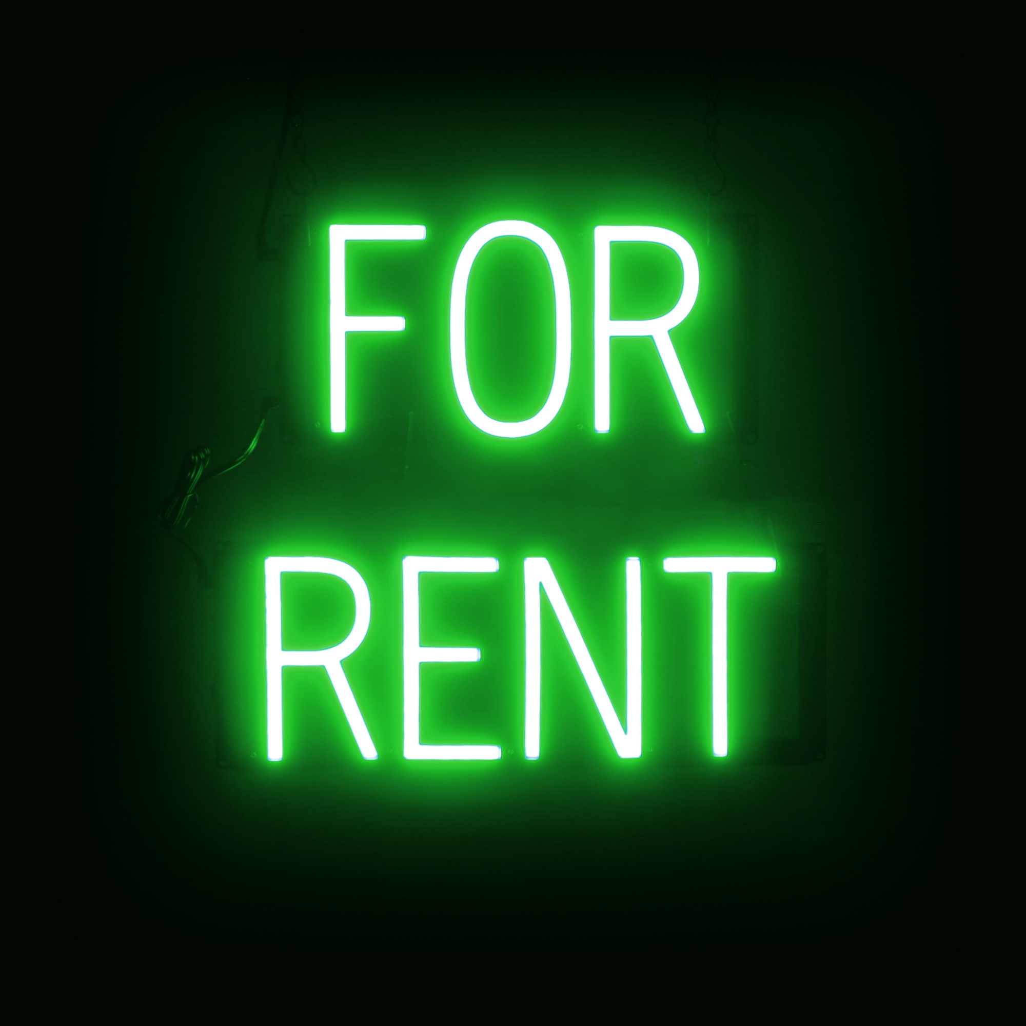 SpellBrite FOR RENT Sign | Neon For Rent Sign Look, LED Light | 16.4" x 15.0" - Picture 11 of 11