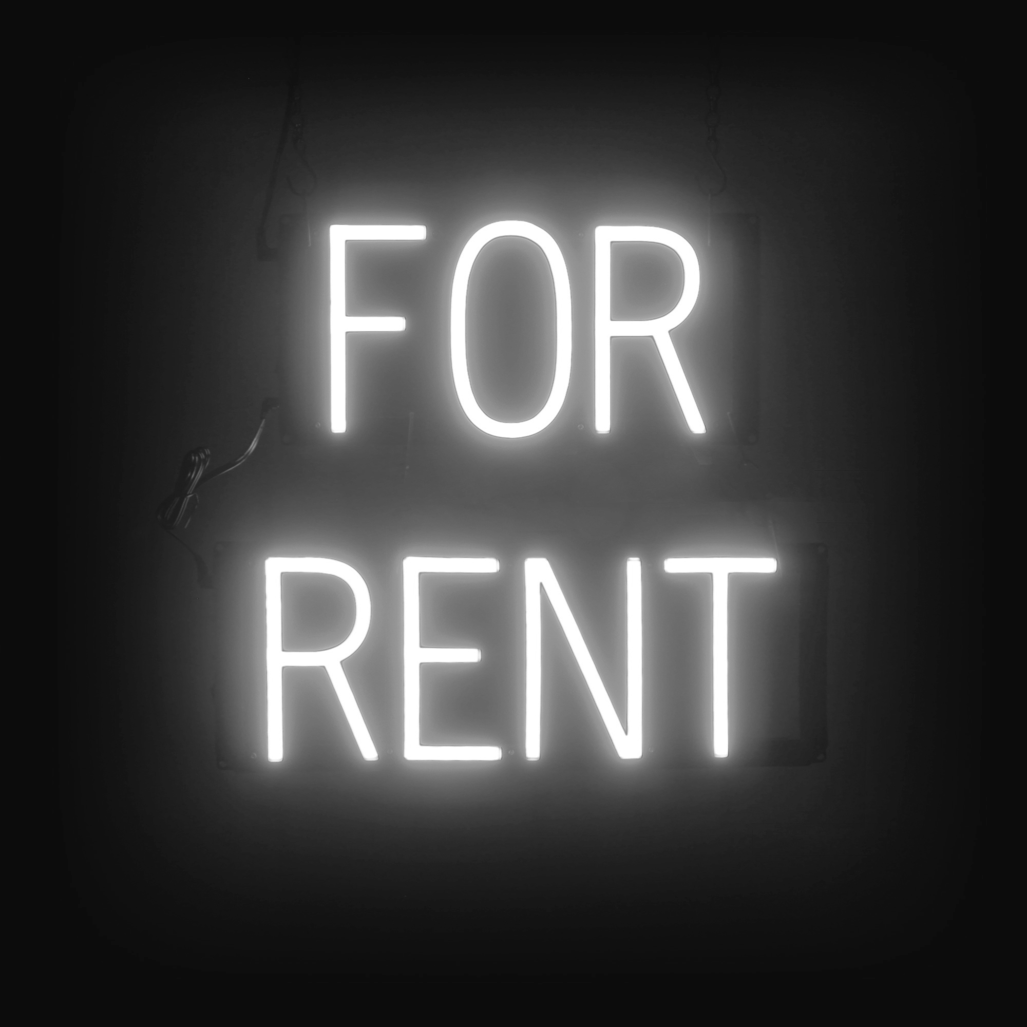SpellBrite FOR RENT Sign | Neon For Rent Sign Look, LED Light | 16.4" x 15.0" - Picture 9 of 11