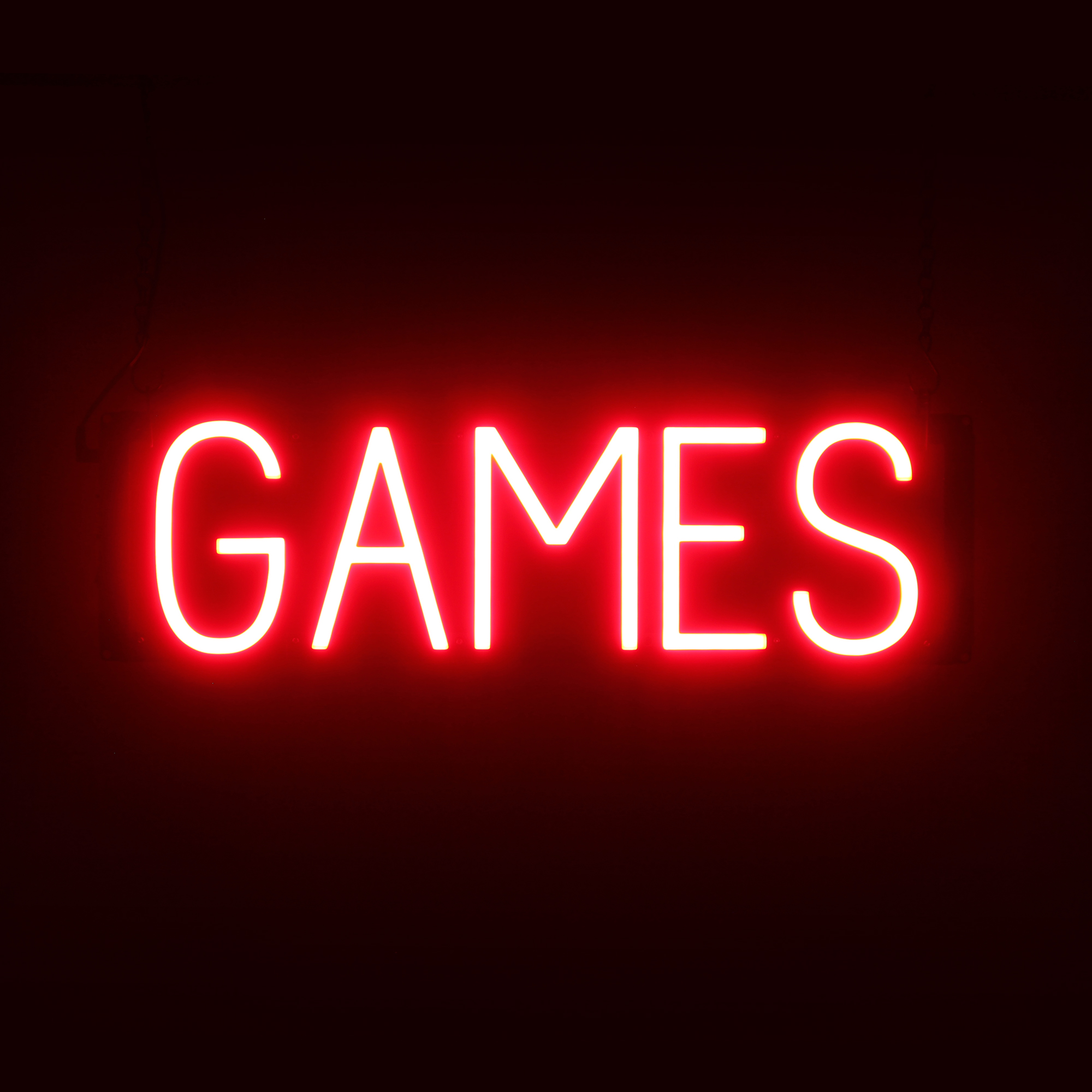 SpellBrite GAMES Sign | Neon Games Sign Look, LED Light | 21.7″ x 6.3″