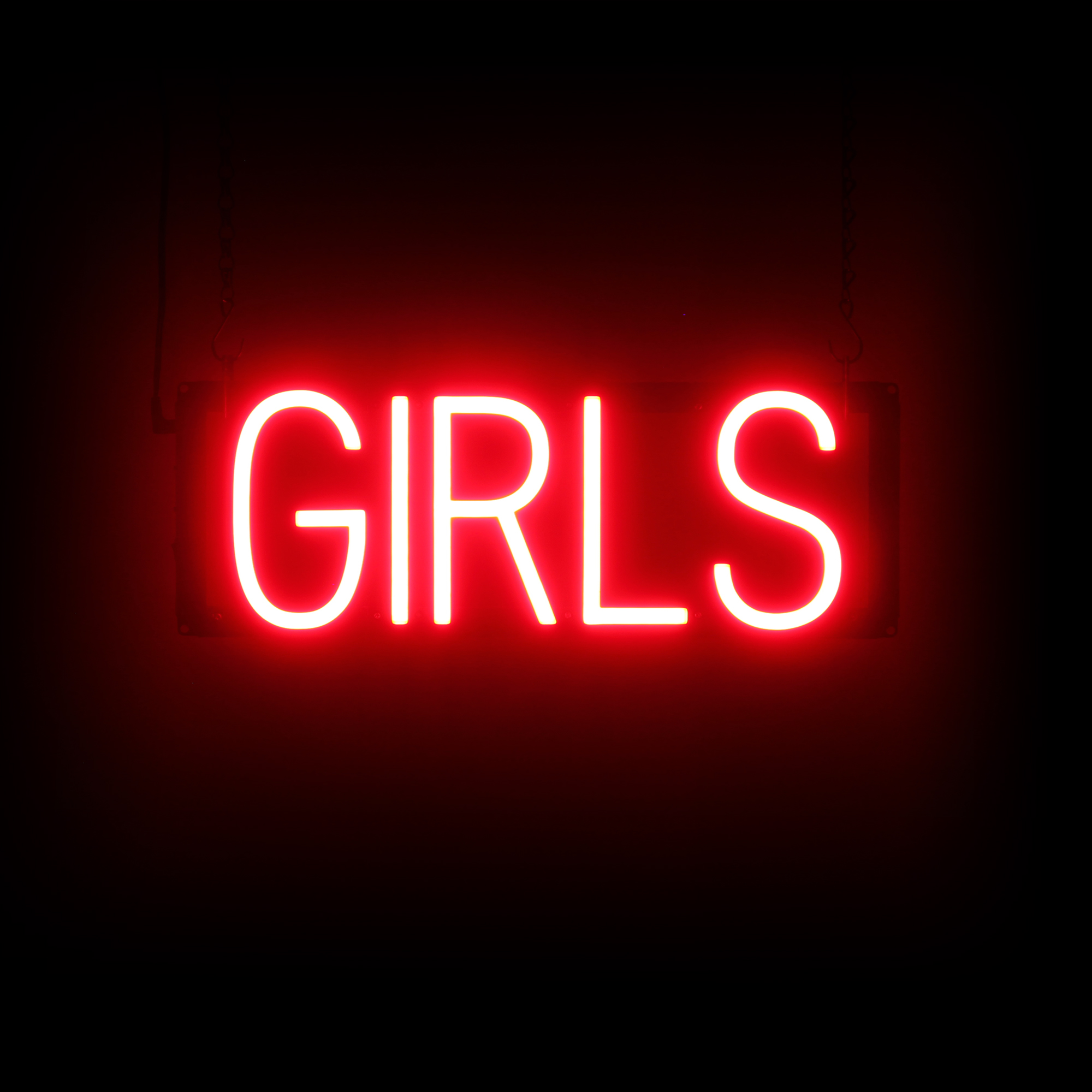 SpellBrite GIRLS Sign | Neon Girls Sign Look, LED Light | 17.6″ x 6.3″