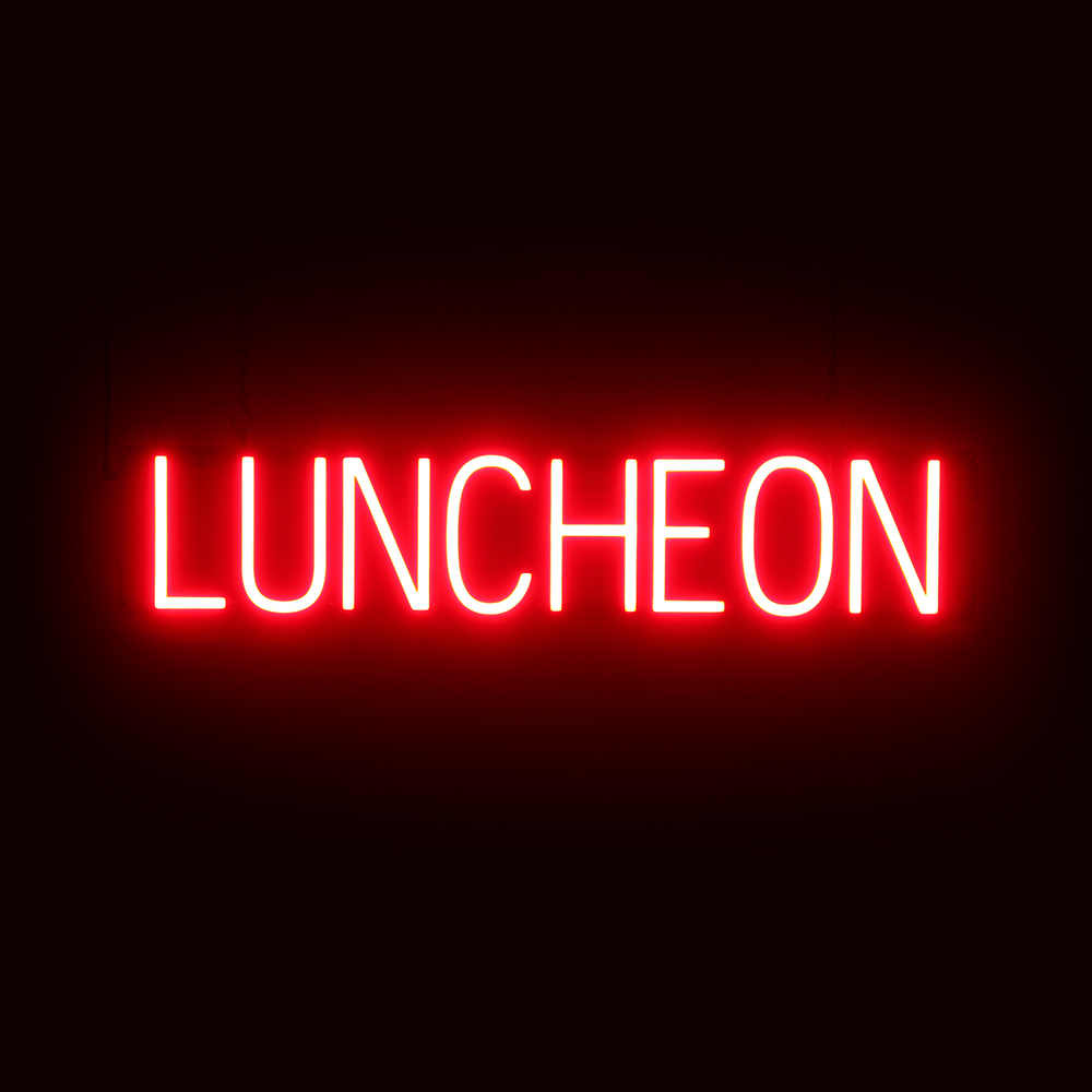 SpellBrite LUNCHEON Sign | Neon Luncheon Sign Look, LED Light | 31.2″ x 6.3″