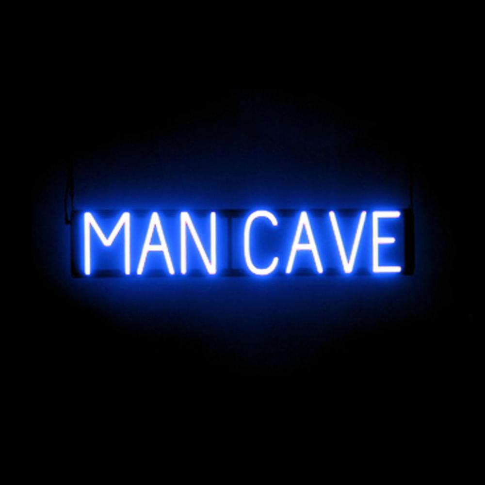 SpellBrite MAN CAVE Sign | Neon Man Cave Sign Look, LED Light | 32.0" x 6.3" - Picture 10 of 11