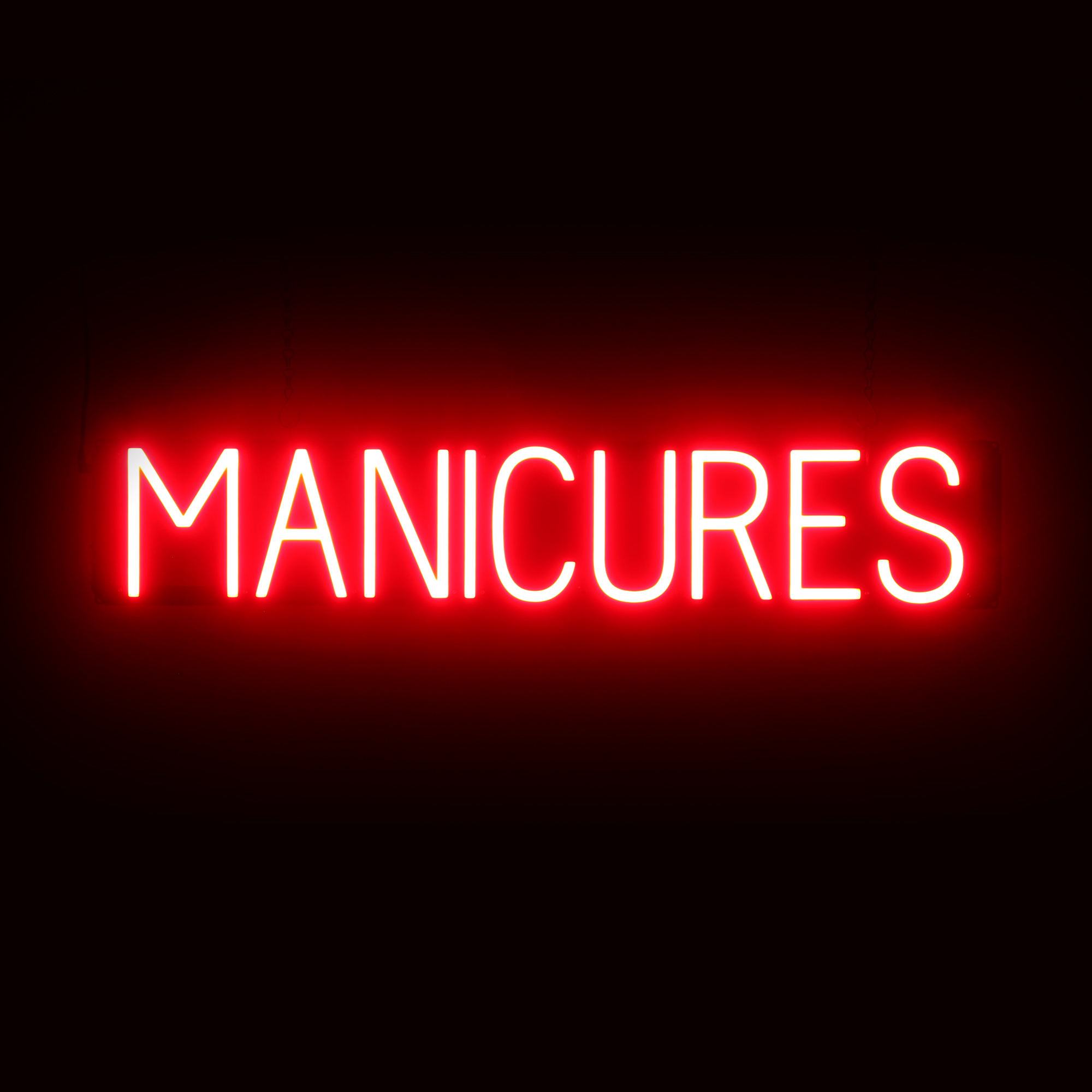 SpellBrite MANICURES Sign | Neon Manicures Sign Look, LED Light | 33.9″ x 6.3″
