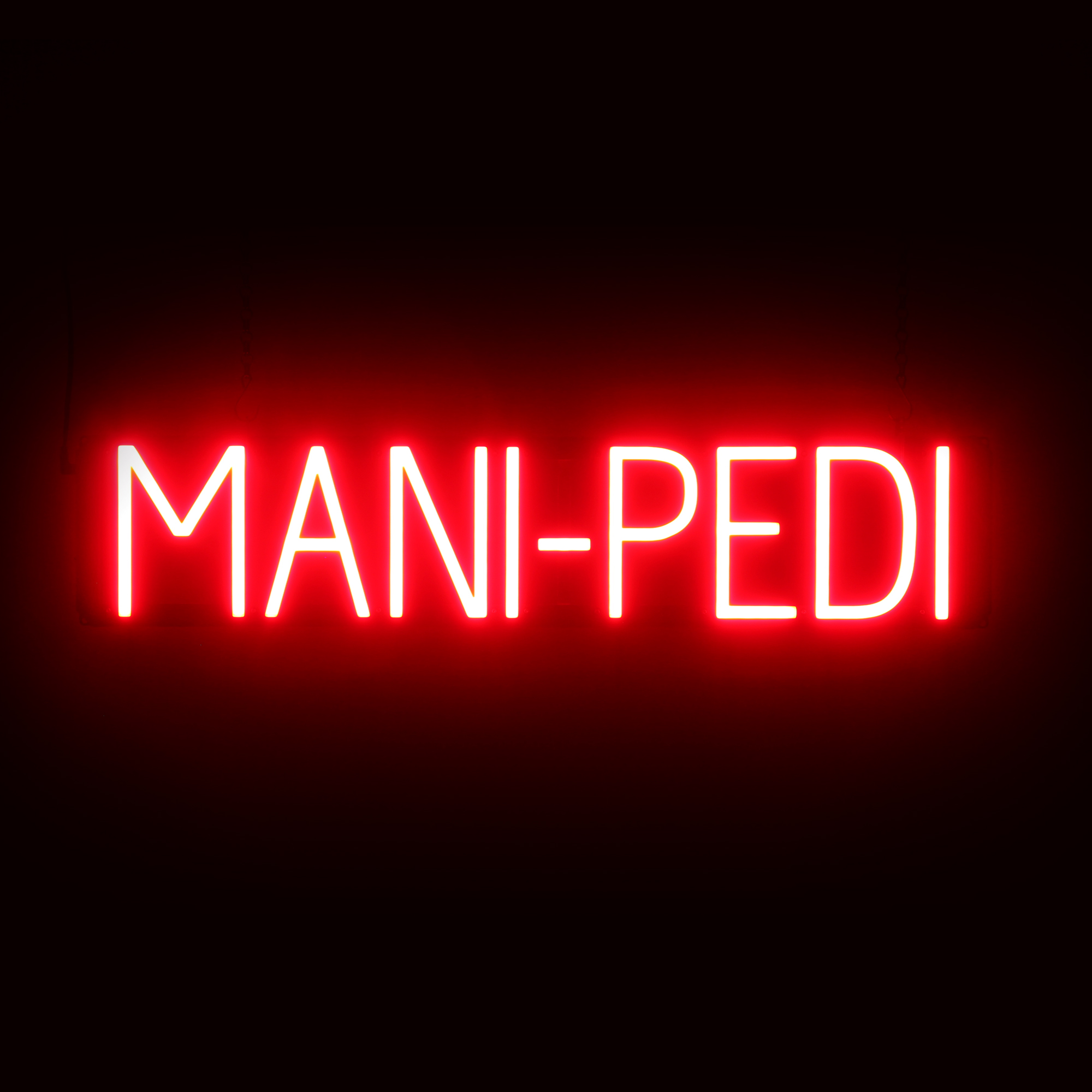 SpellBrite MANI-PEDI Sign | Neon Mani-Pedi Sign Look, LED Light | 29.7″ x 6.3″