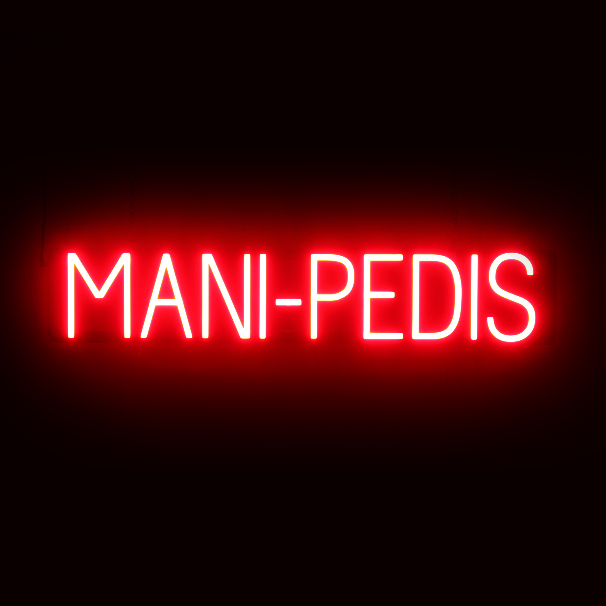 SpellBrite MANI-PEDIS Sign | Neon Mani-Pedis Sign Look, LED Light | 33.4″ x 6.3″