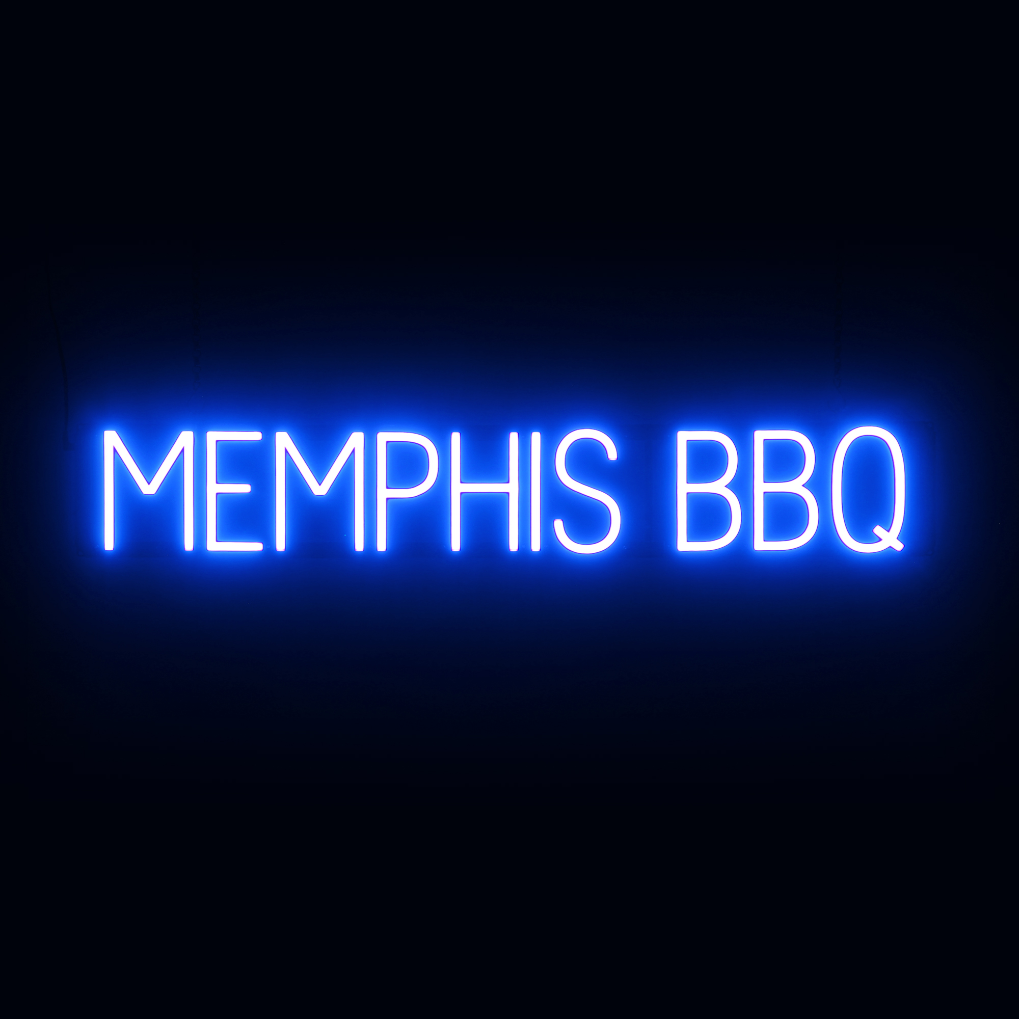 SpellBrite MEMPHIS BBQ Sign | Neon Sign Look, LED Light | 39.8" x 6.3" - Picture 10 of 11