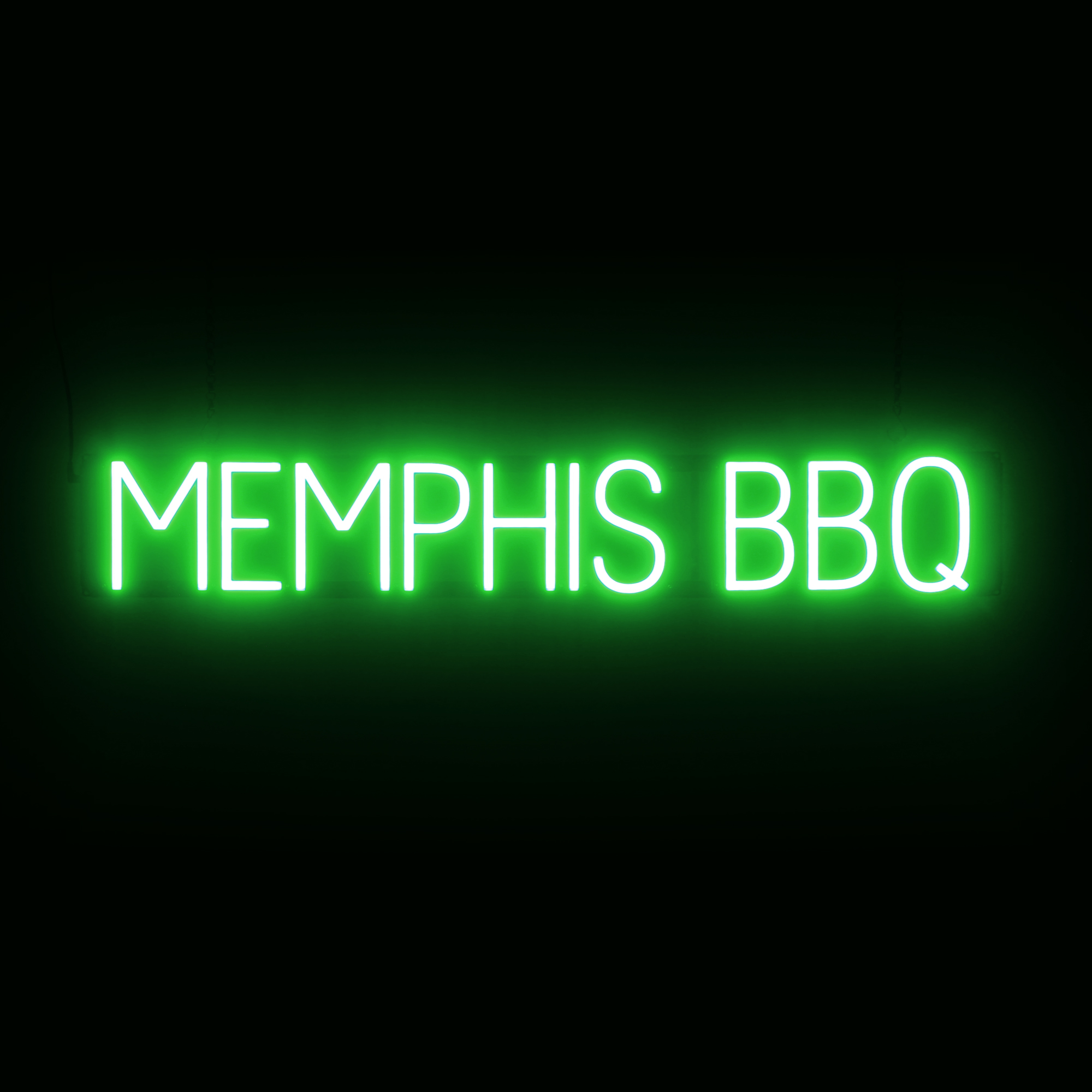 SpellBrite MEMPHIS BBQ Sign | Neon Sign Look, LED Light | 39.8" x 6.3" - Picture 11 of 11