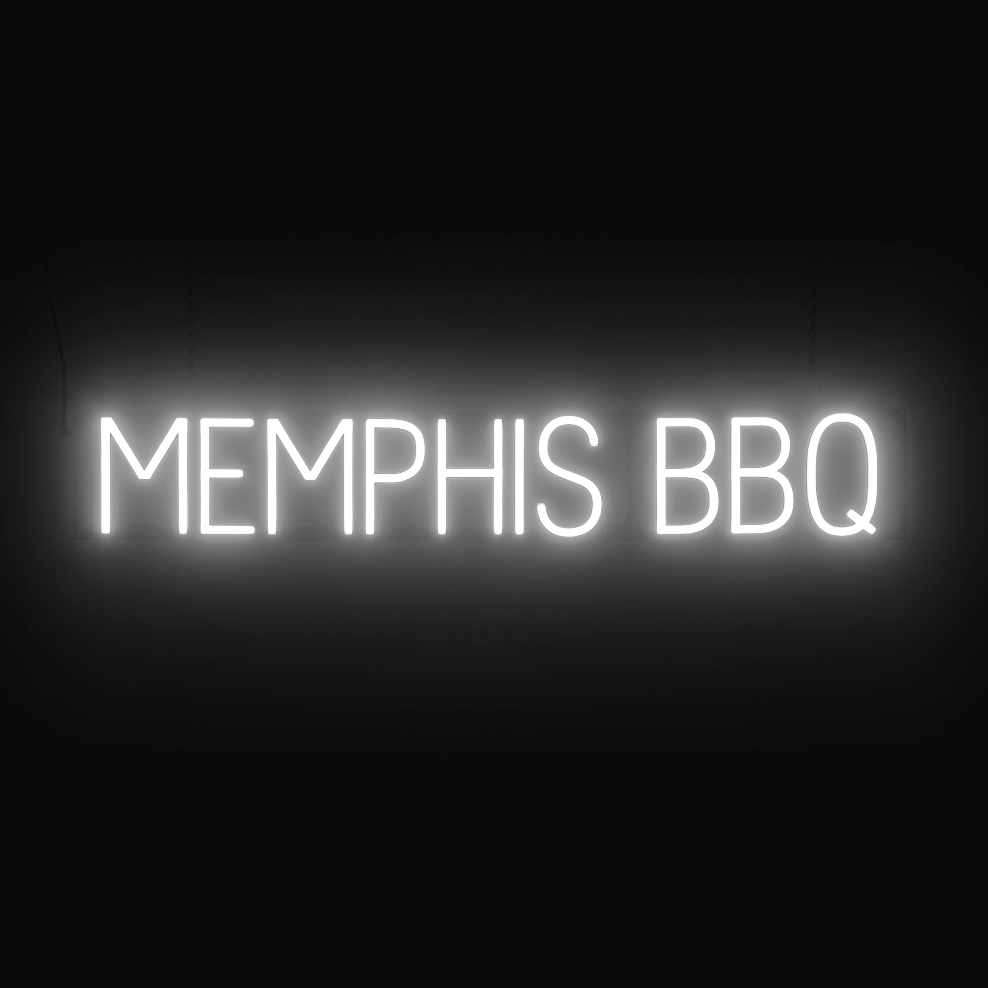 SpellBrite MEMPHIS BBQ Sign | Neon Sign Look, LED Light | 39.8" x 6.3" - Picture 9 of 11