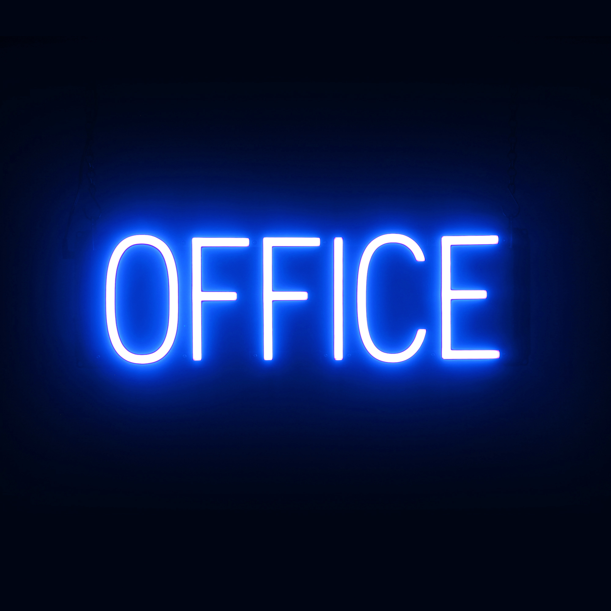 Letrero de oficina SpellBrite | Aspecto de letrero de oficina de neón, luz LED | 20,5" x 6,3"
