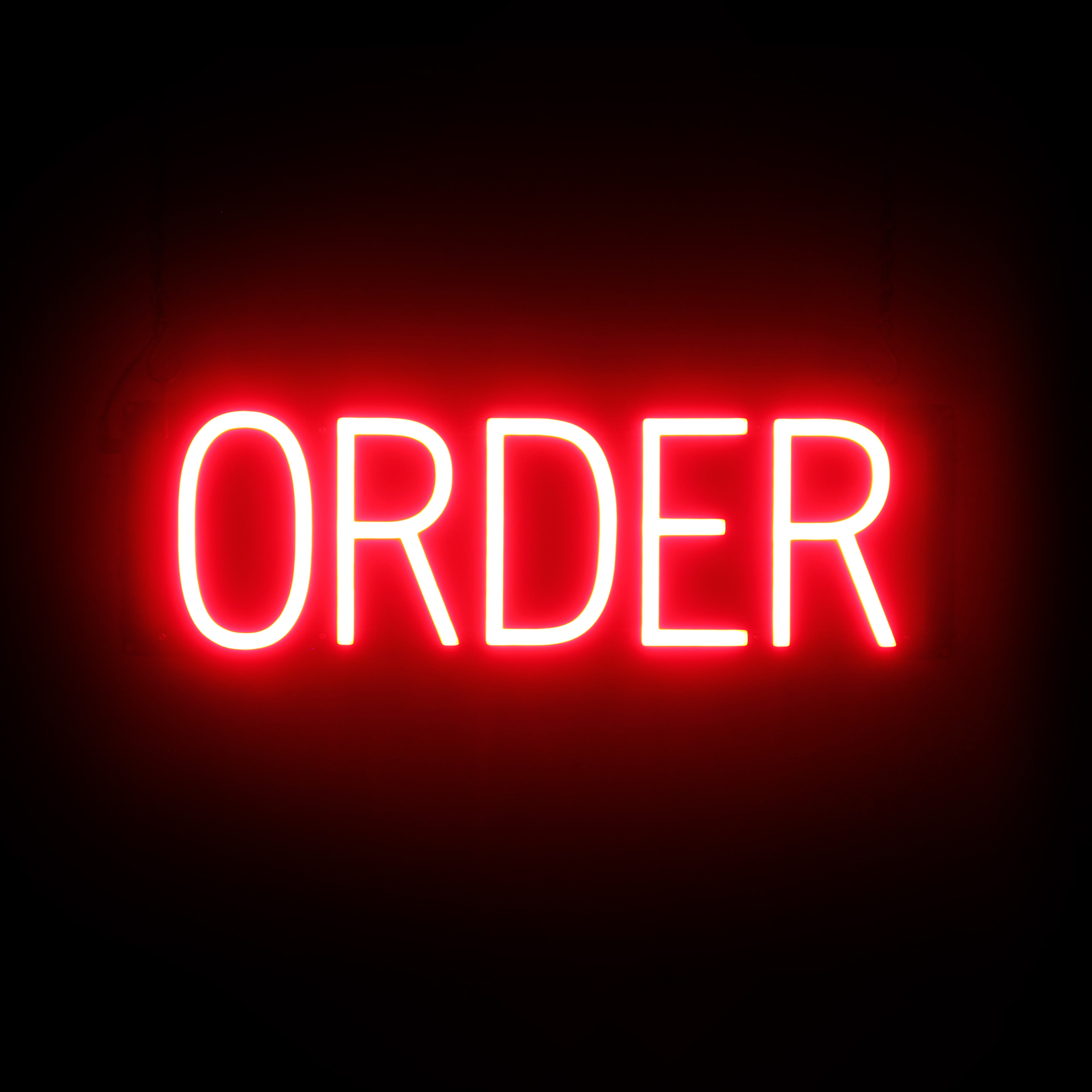 SpellBrite ORDER Sign | Neon Order Sign Look, LED Light | 20.3" x 6.3" - Picture 8 of 11