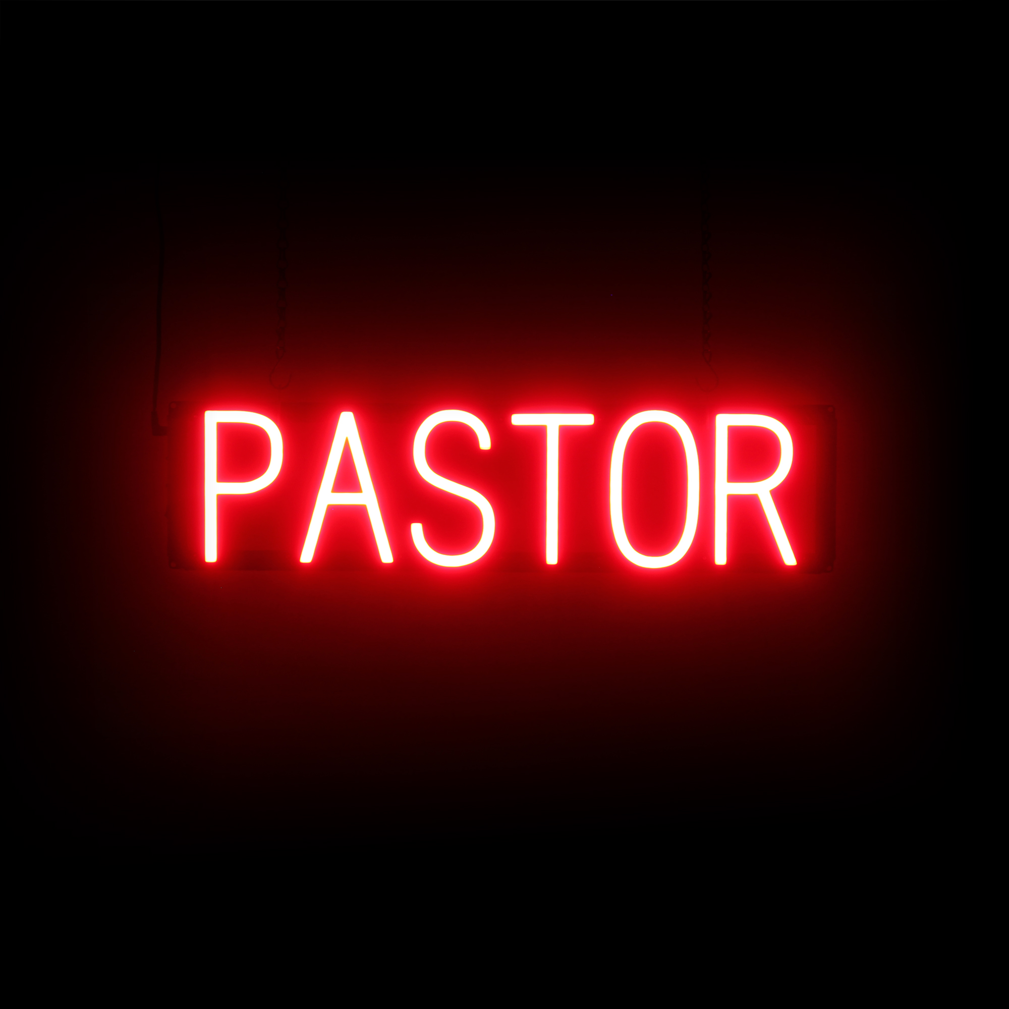 SpellBrite PASTOR Sign | Neon Pastor Sign Look, LED Light | 24.6″ x 6.3″