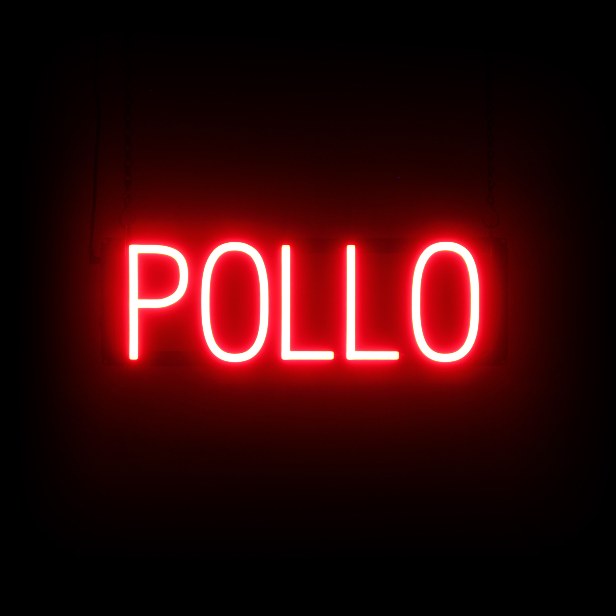 SpellBrite POLLO Sign | Neon Pollo Sign Look, LED Light | 19.7" x 6.3" - Picture 8 of 11