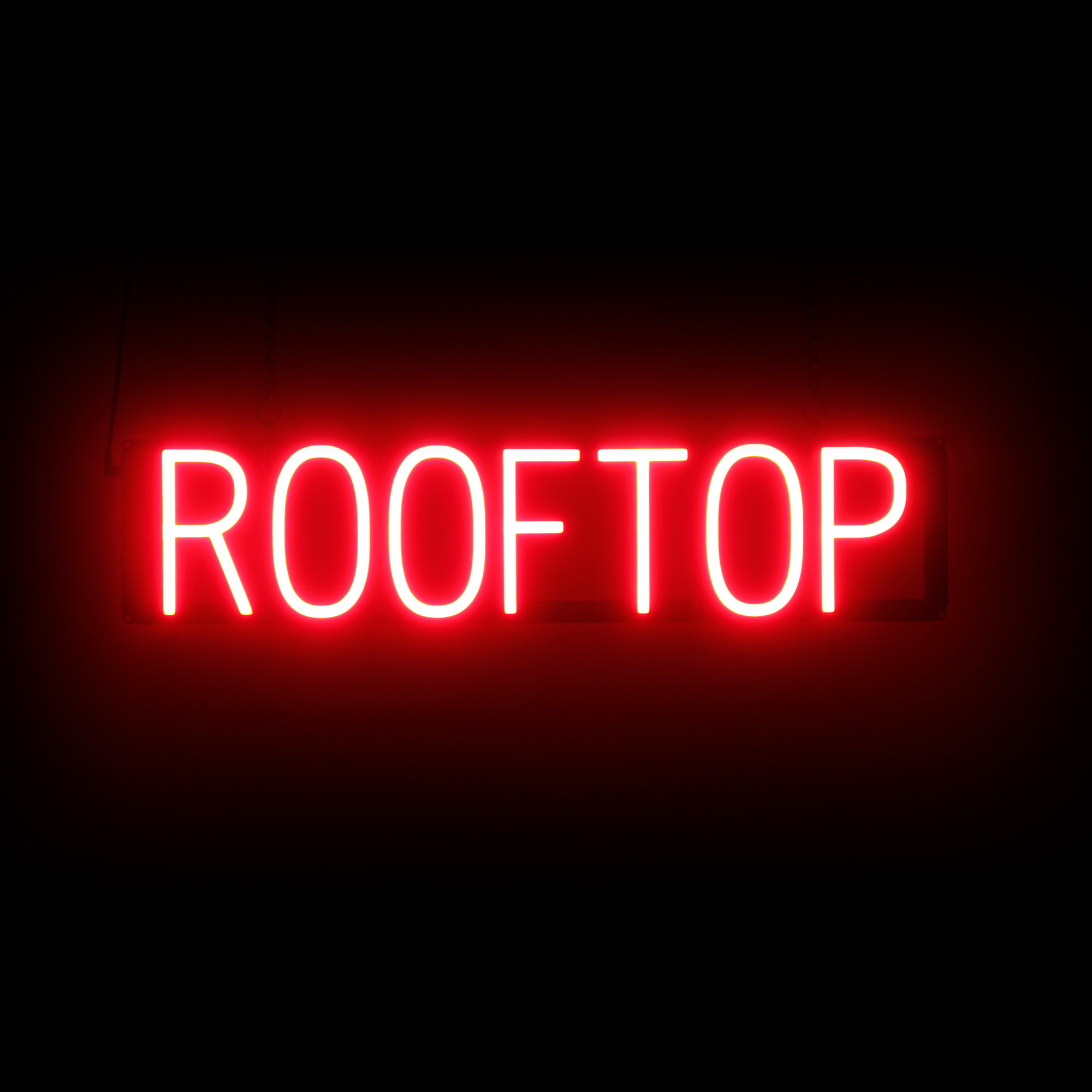 SpellBrite ROOFTOP Sign | Neon Rooftop Sign Look, LED Light | 27.8″ x 6.3″
