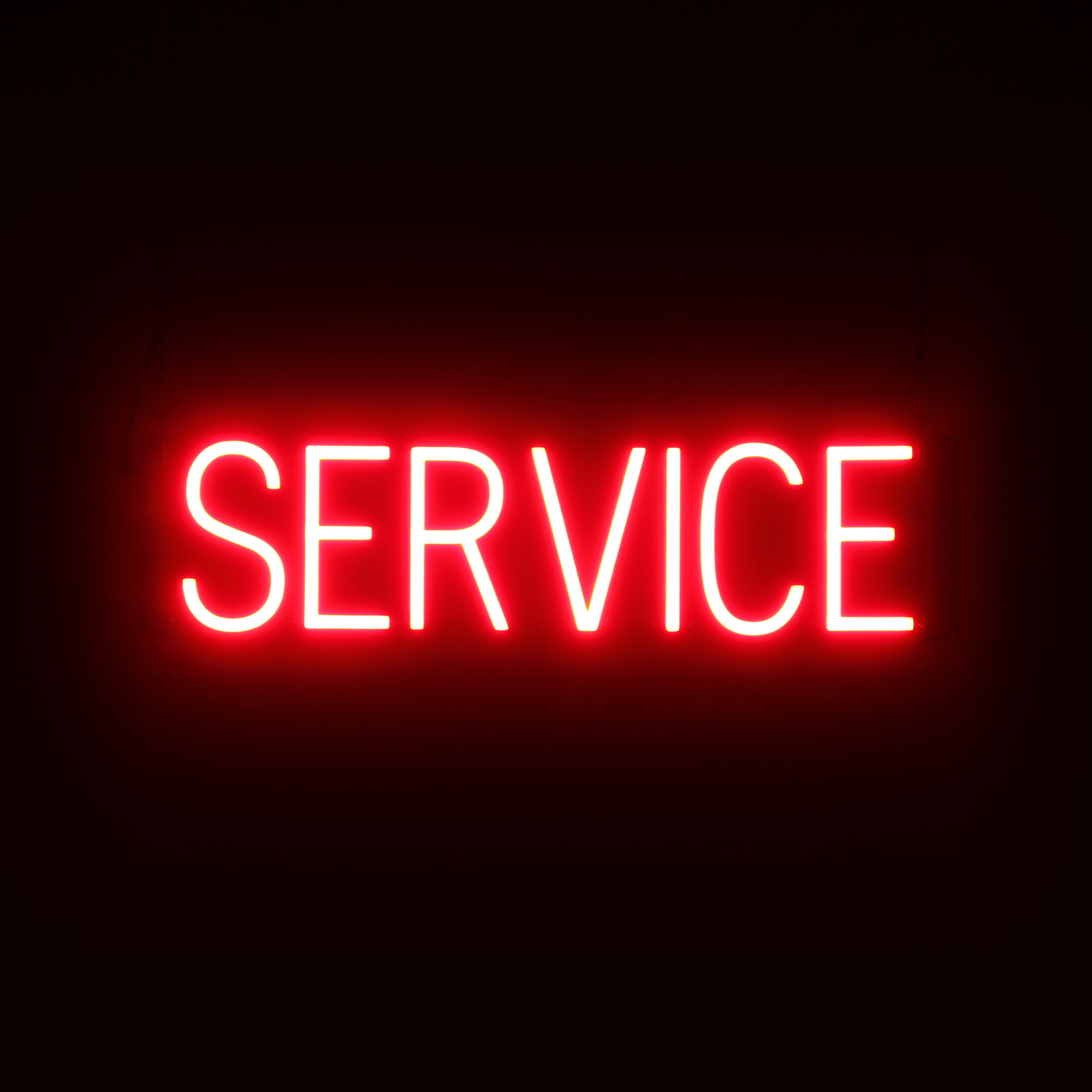 SpellBrite SERVICE Sign | Neon Service Sign Look, LED Light | 24.9″ x 6.3″