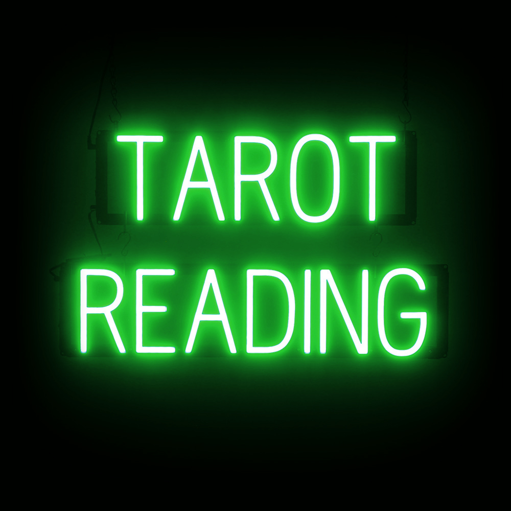 SpellBrite TAROT READING Sign | Neon Sign Look, LED Light | 25.6" x 15.0" - Foto 11 di 11