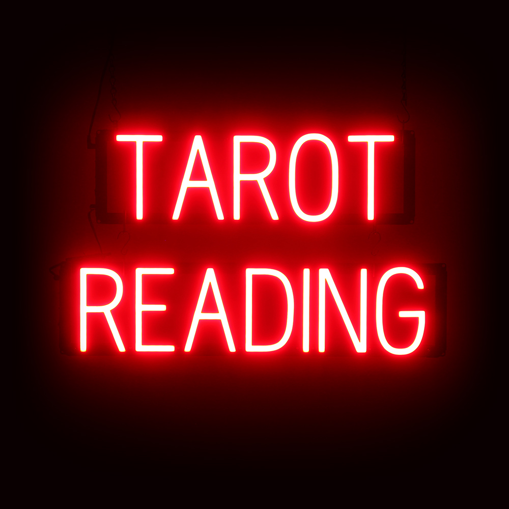 SpellBrite TAROT READING Sign | Neon Sign Look, LED Light | 25.6" x 15.0" - Foto 8 di 11