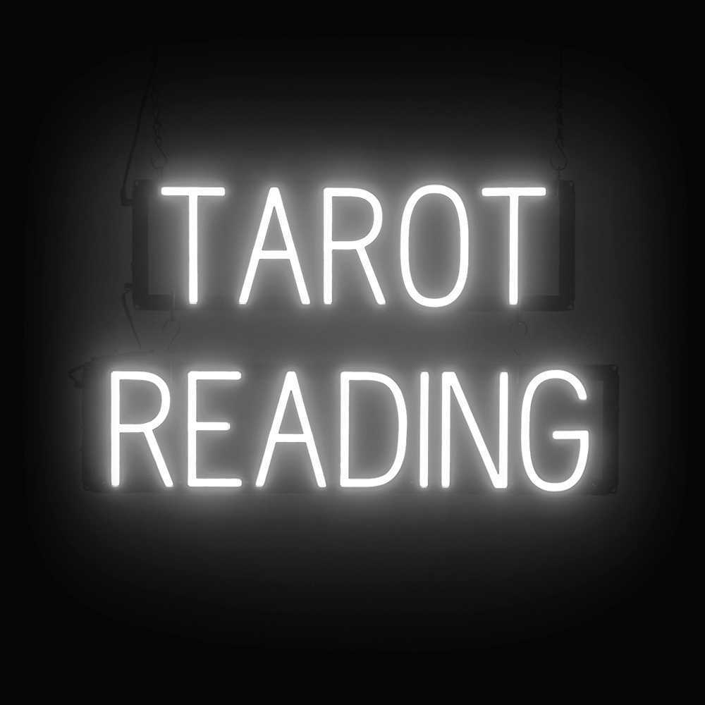SpellBrite TAROT READING Sign | Neon Sign Look, LED Light | 25.6" x 15.0" - Foto 9 di 11