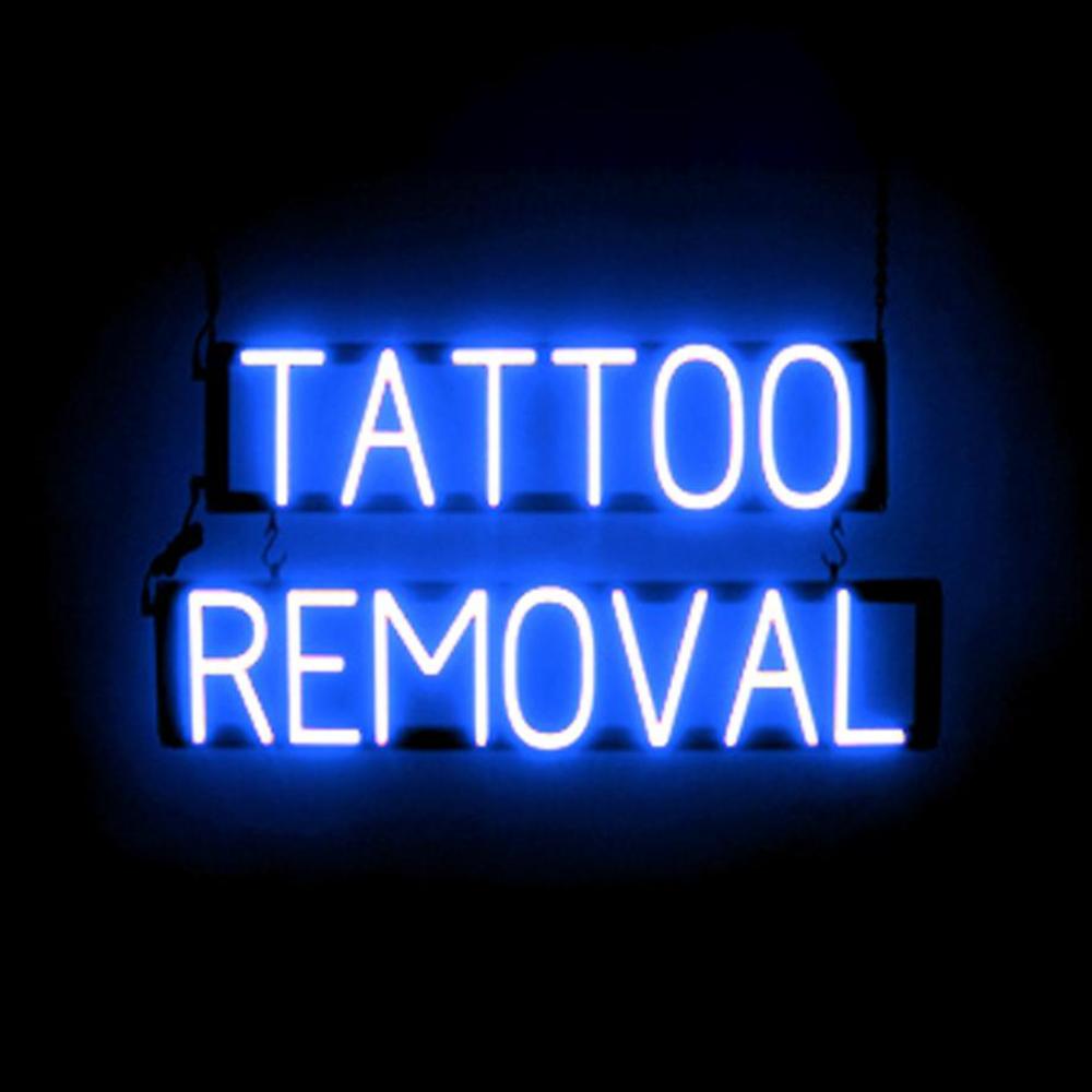 SpellBrite TATTOO REMOVAL Sign | Neon Sign Look, LED Light | 29.0" x 15.0" - Picture 10 of 11